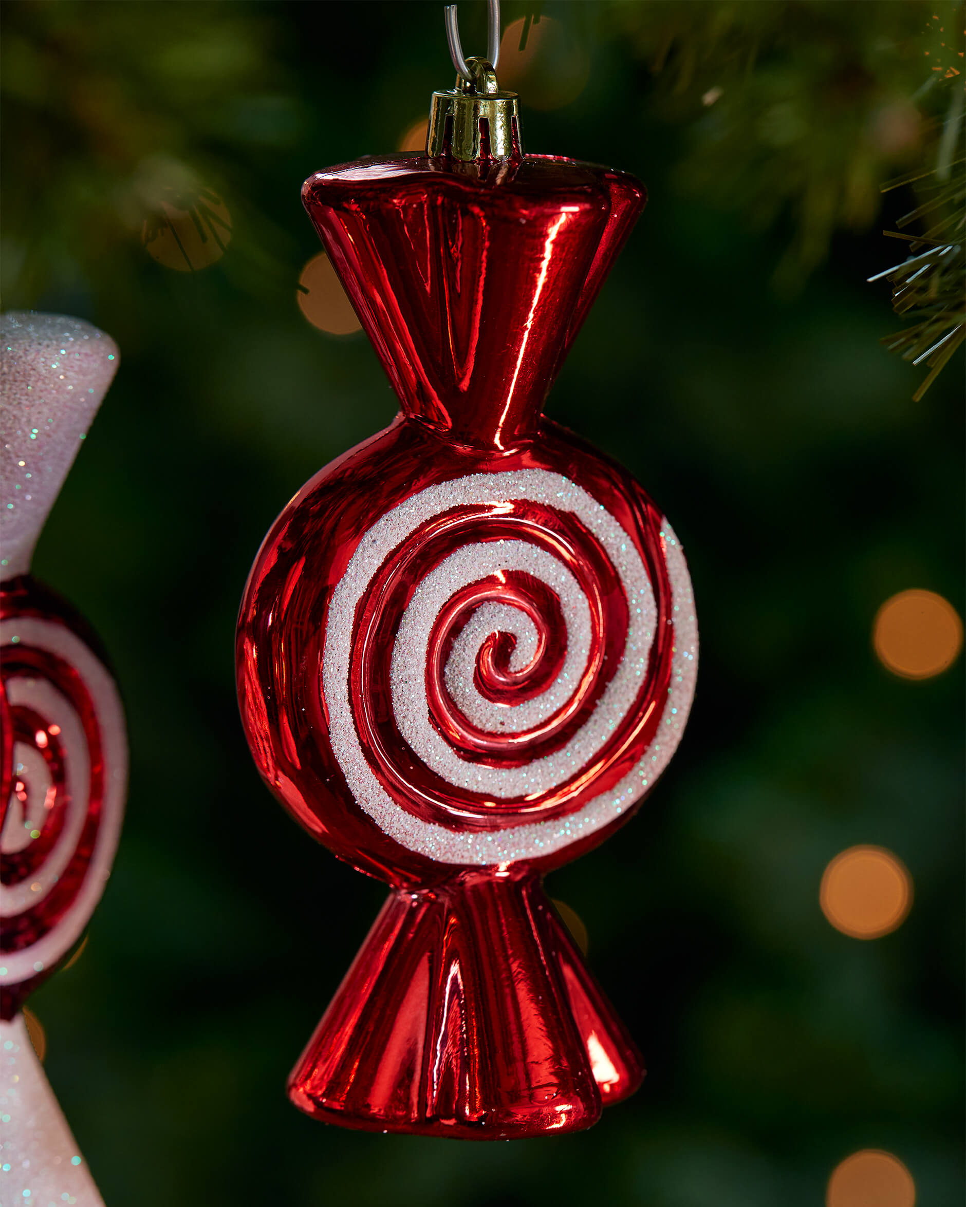 Amelie karamell julgransdekoration 4-pack