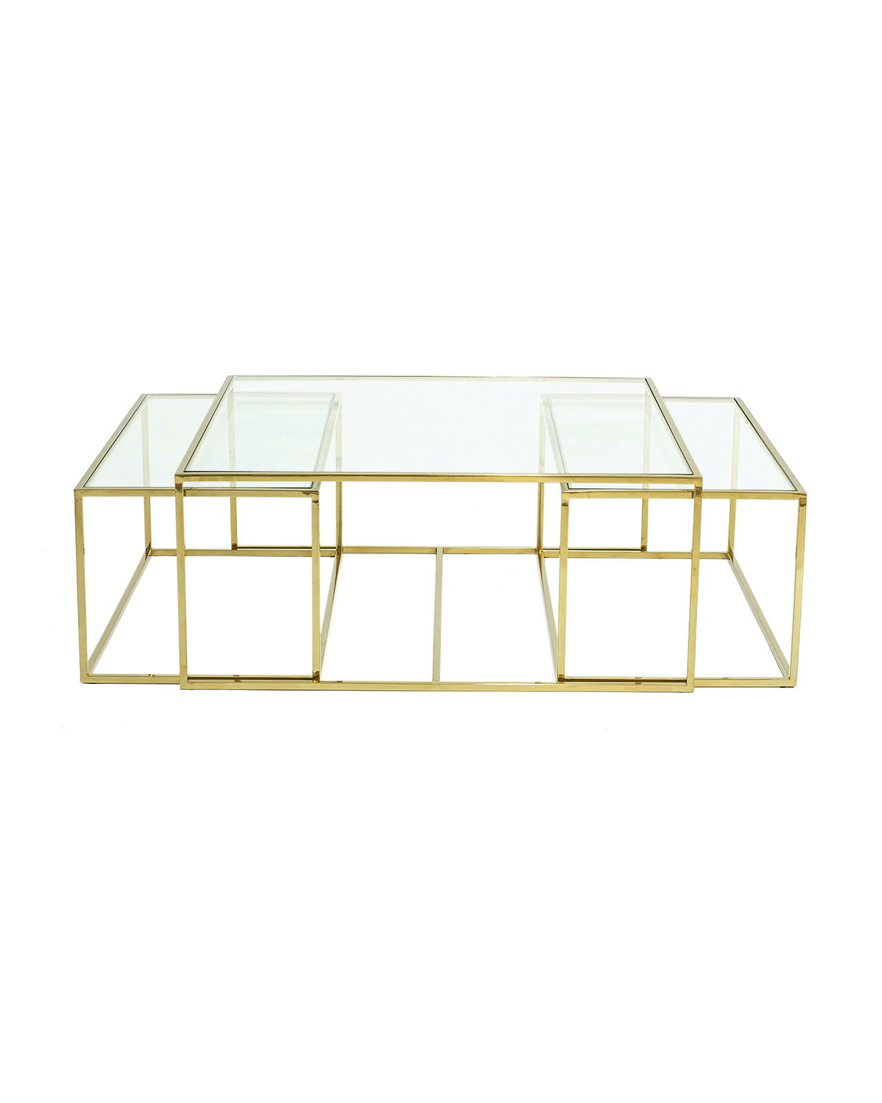 Three set table - satsbord mässing