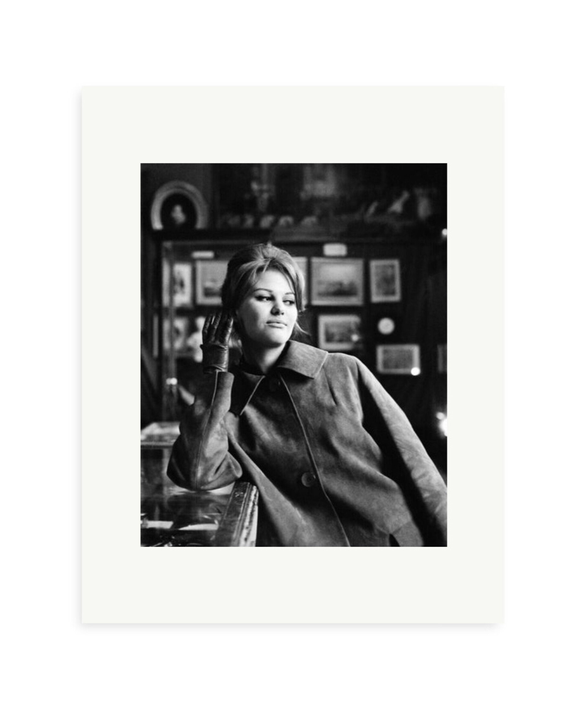 Claudia Cardinale Cafe Time Print Only / Small