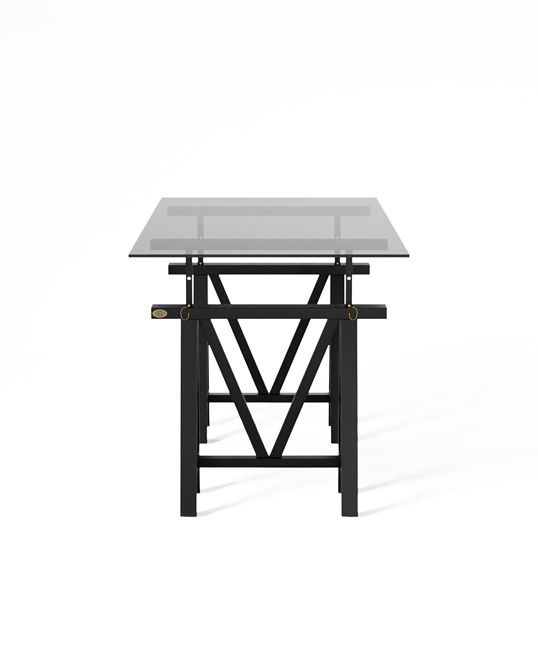 Trestle Schreibtisch Modern Black
