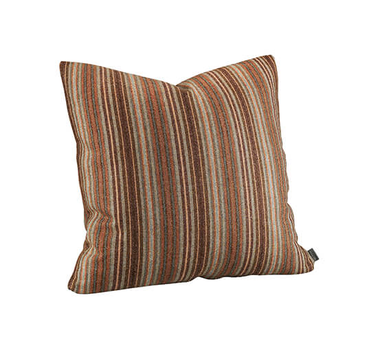 Grey/Ochre - Glensdale Stripe Cushion Cover Olive