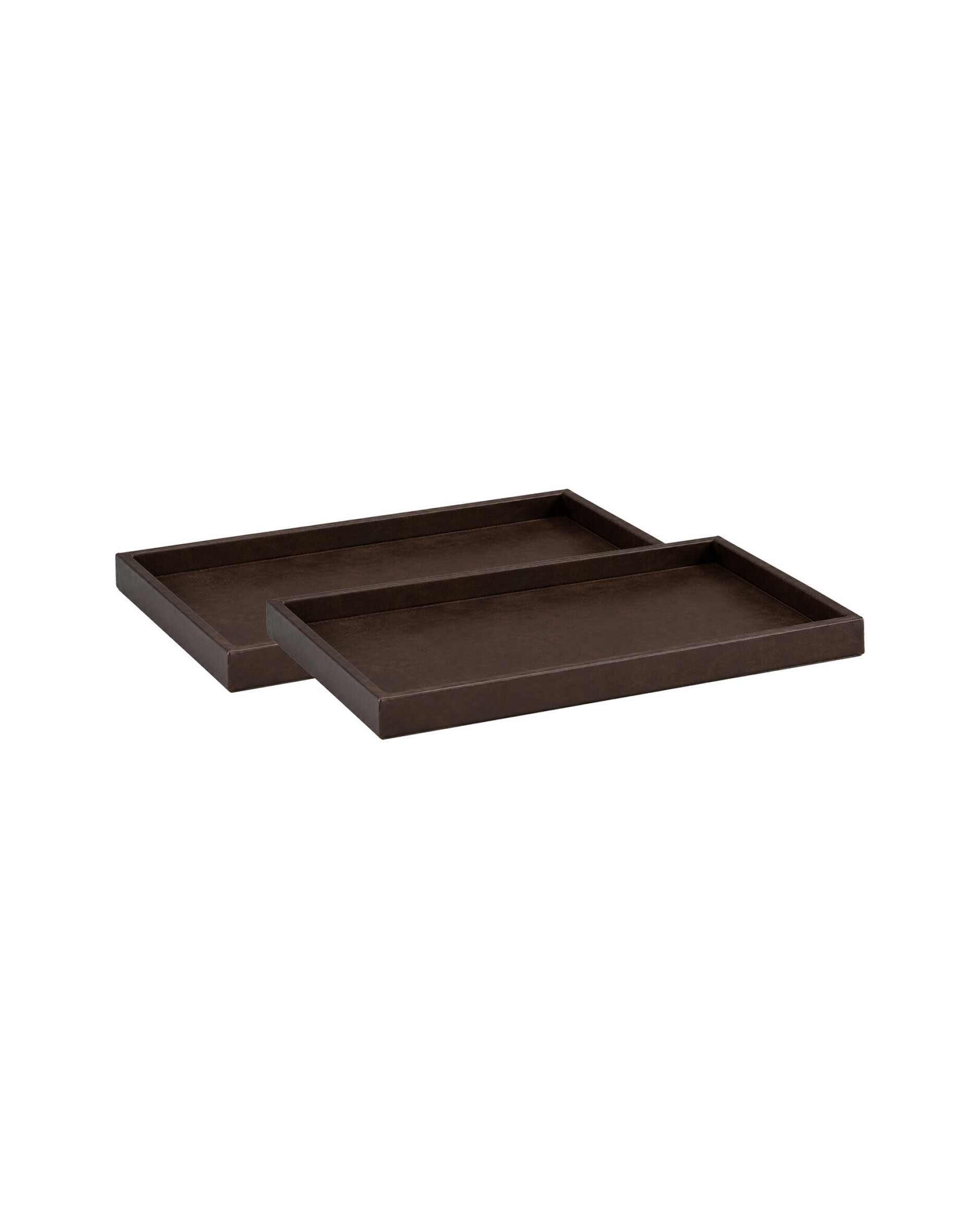 Montero tray dark brown 2-piece set