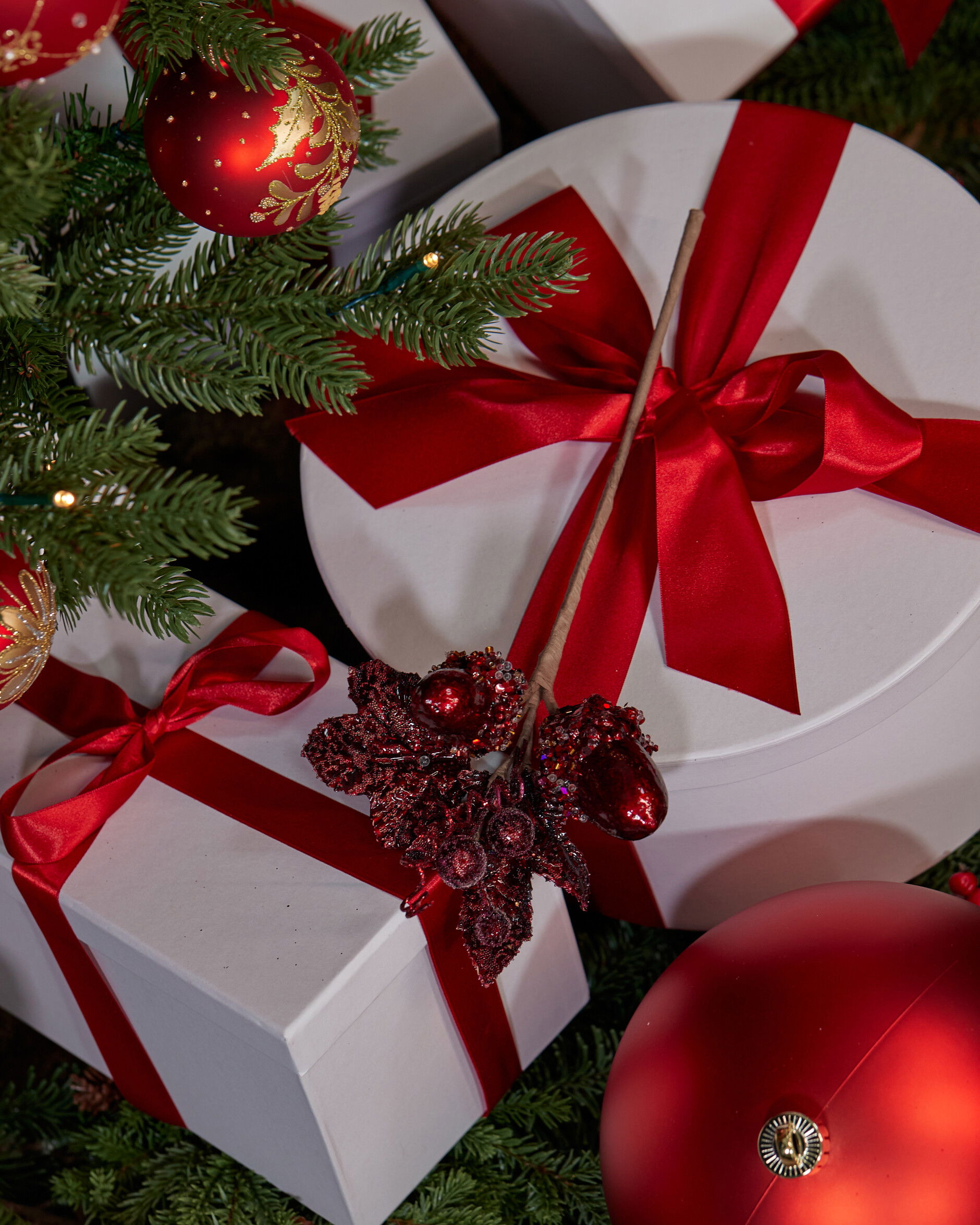 Acorn koristeoksa viininpunainen