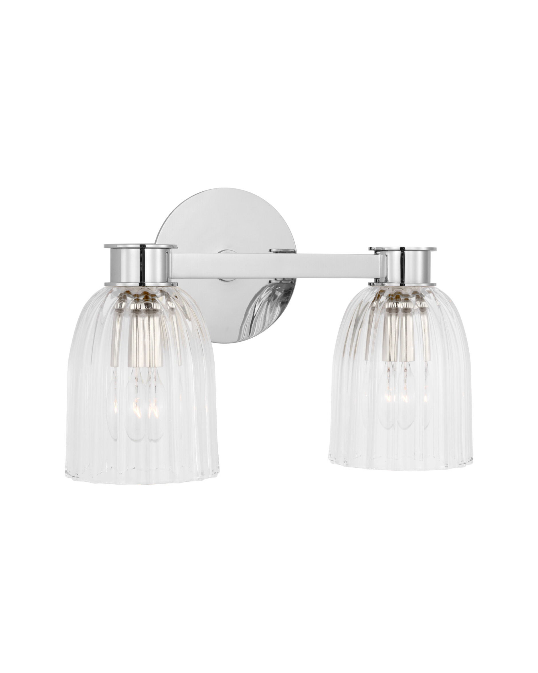 Asalea vägglampa dubbel nickel