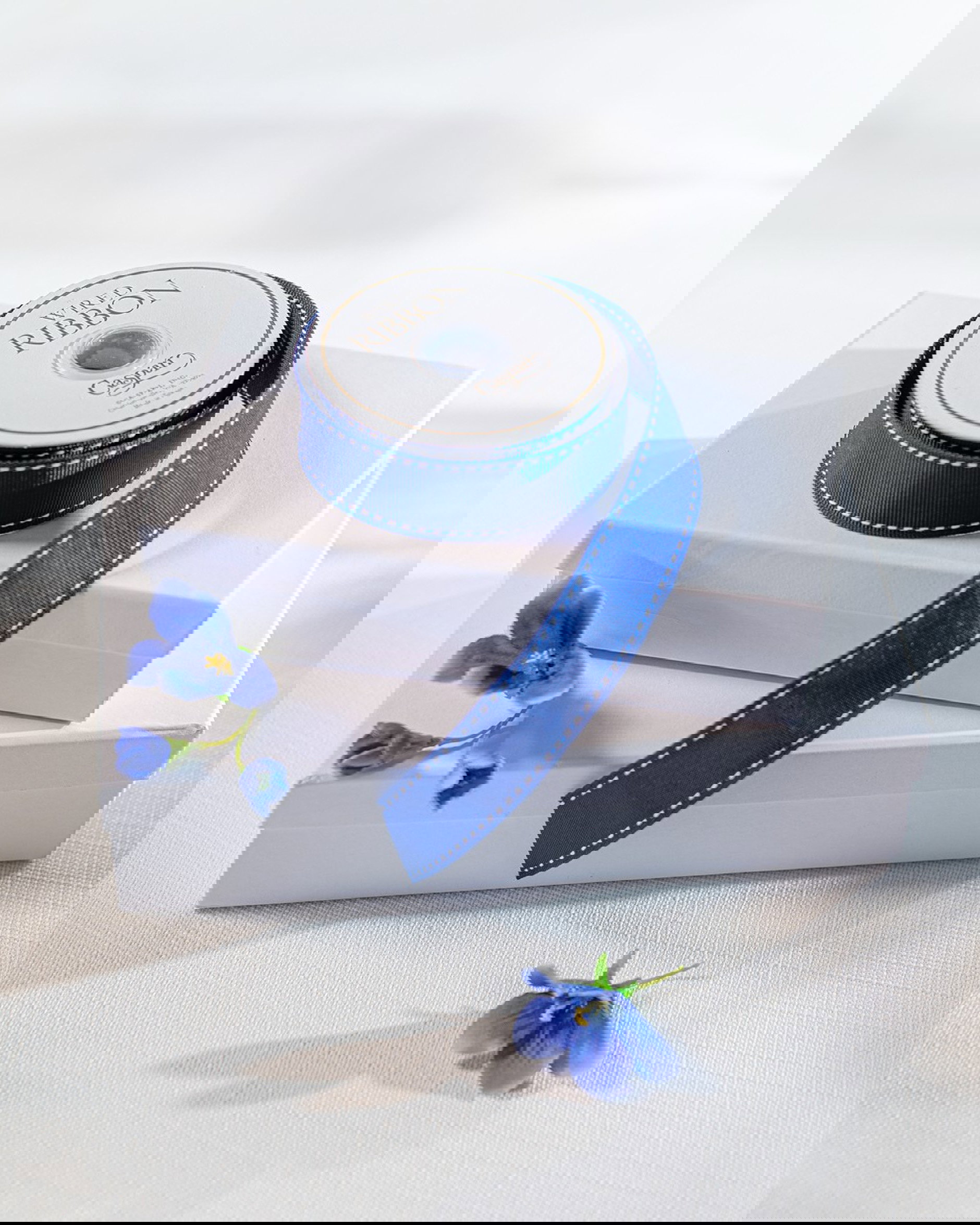 Textiellint marineblauw/wit 8,2m