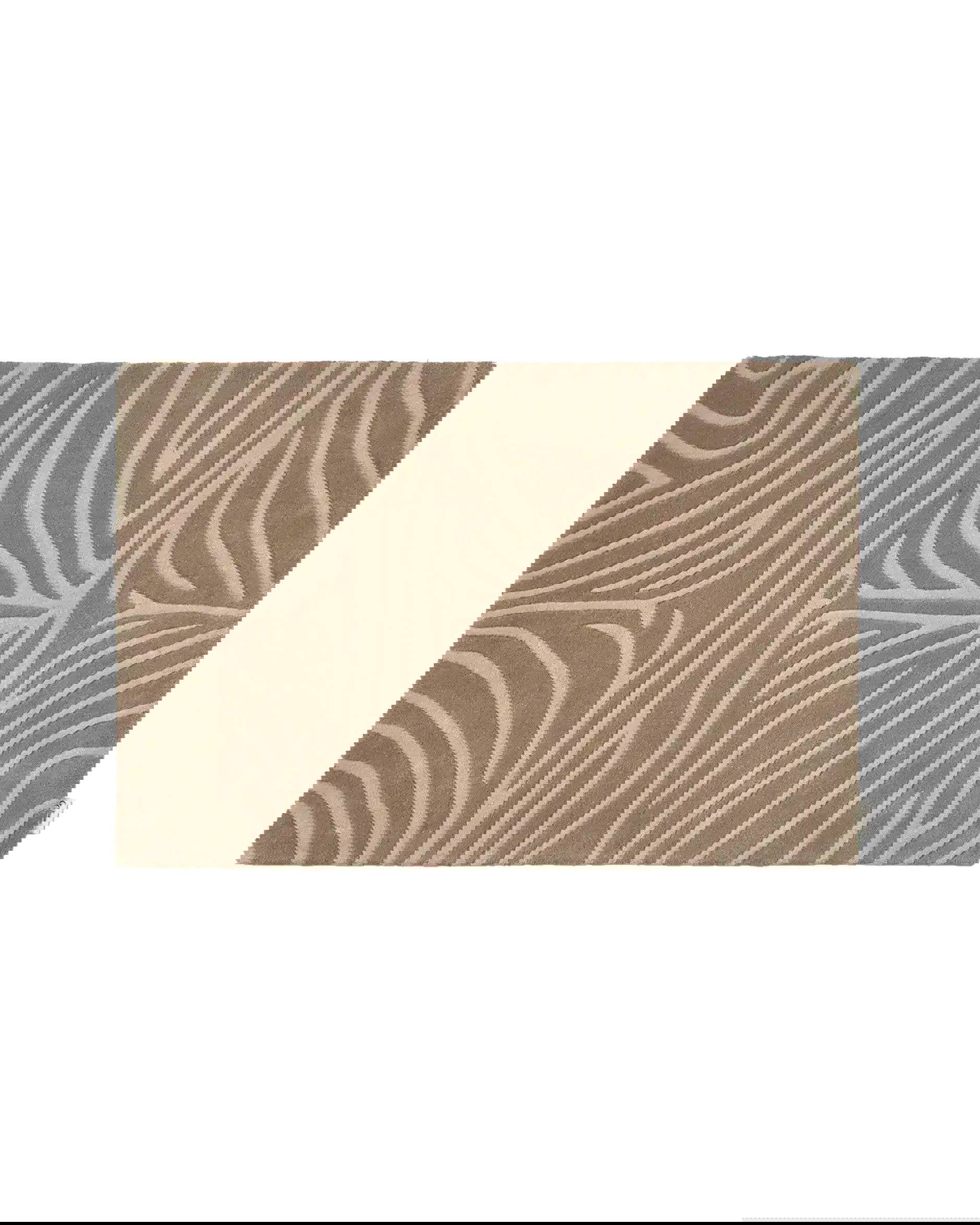 Zebra Doormat, Beige
