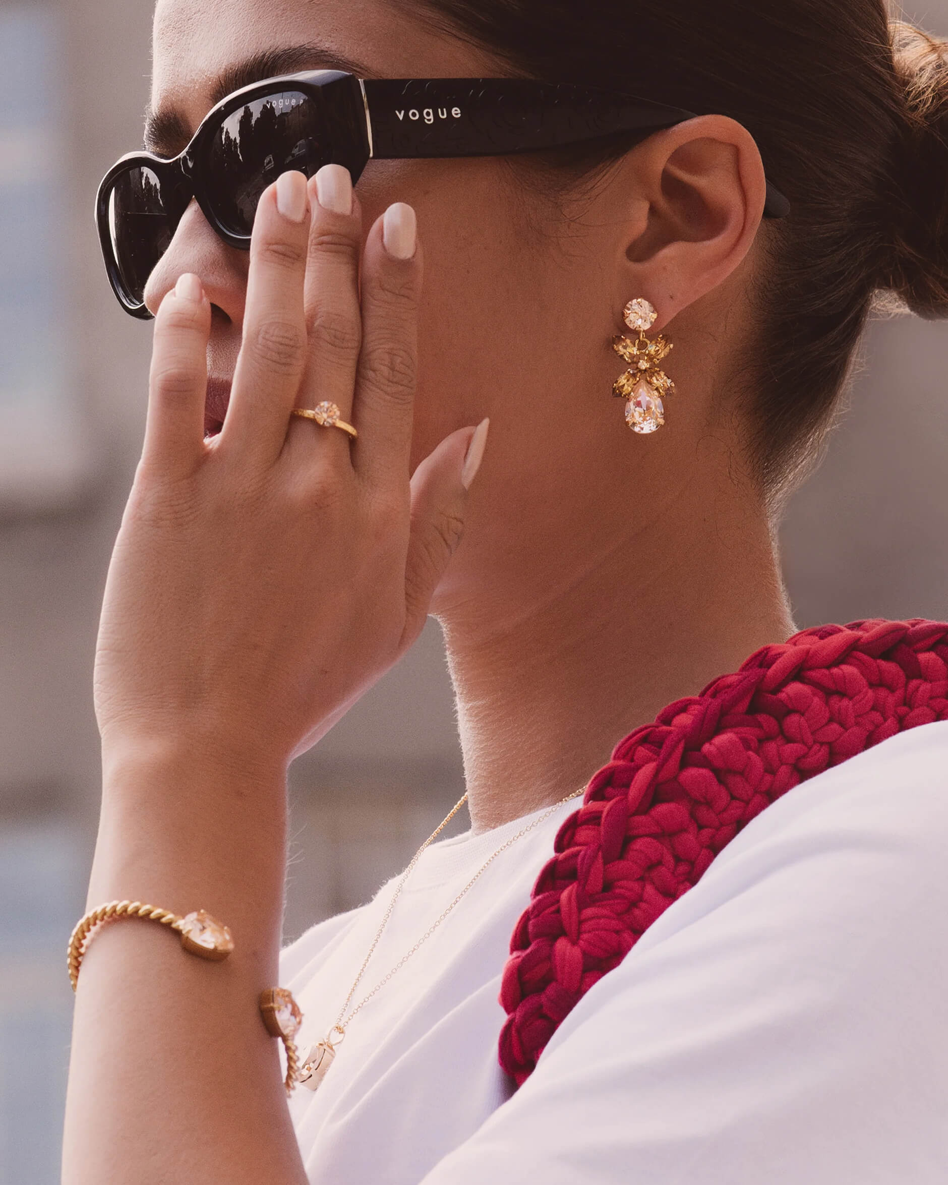 Natti ring light peach