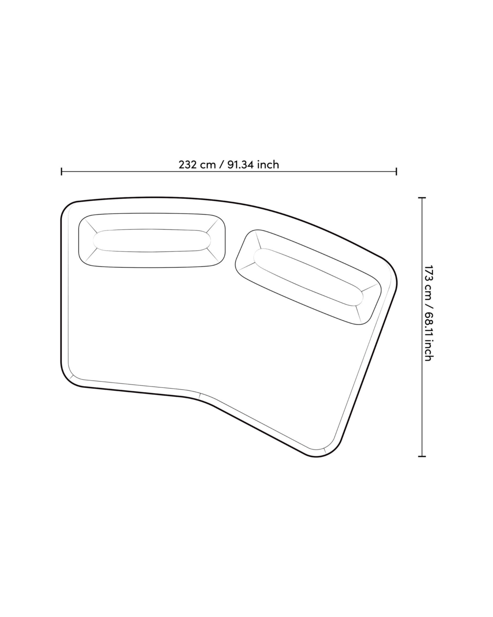 Residenza Sofa Mauritius Light Grey