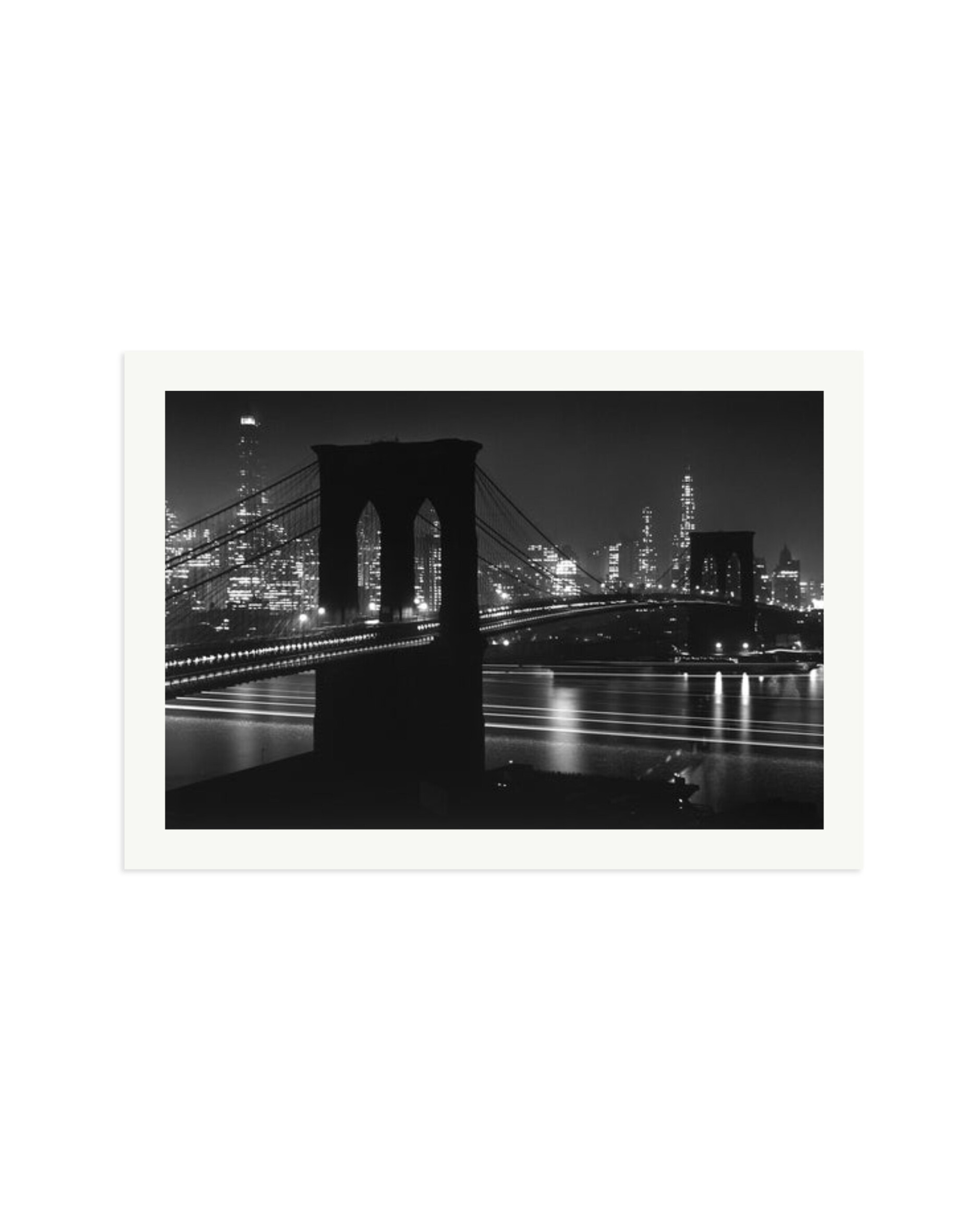 Brooklyn Bridge at Night Print Only / XXL