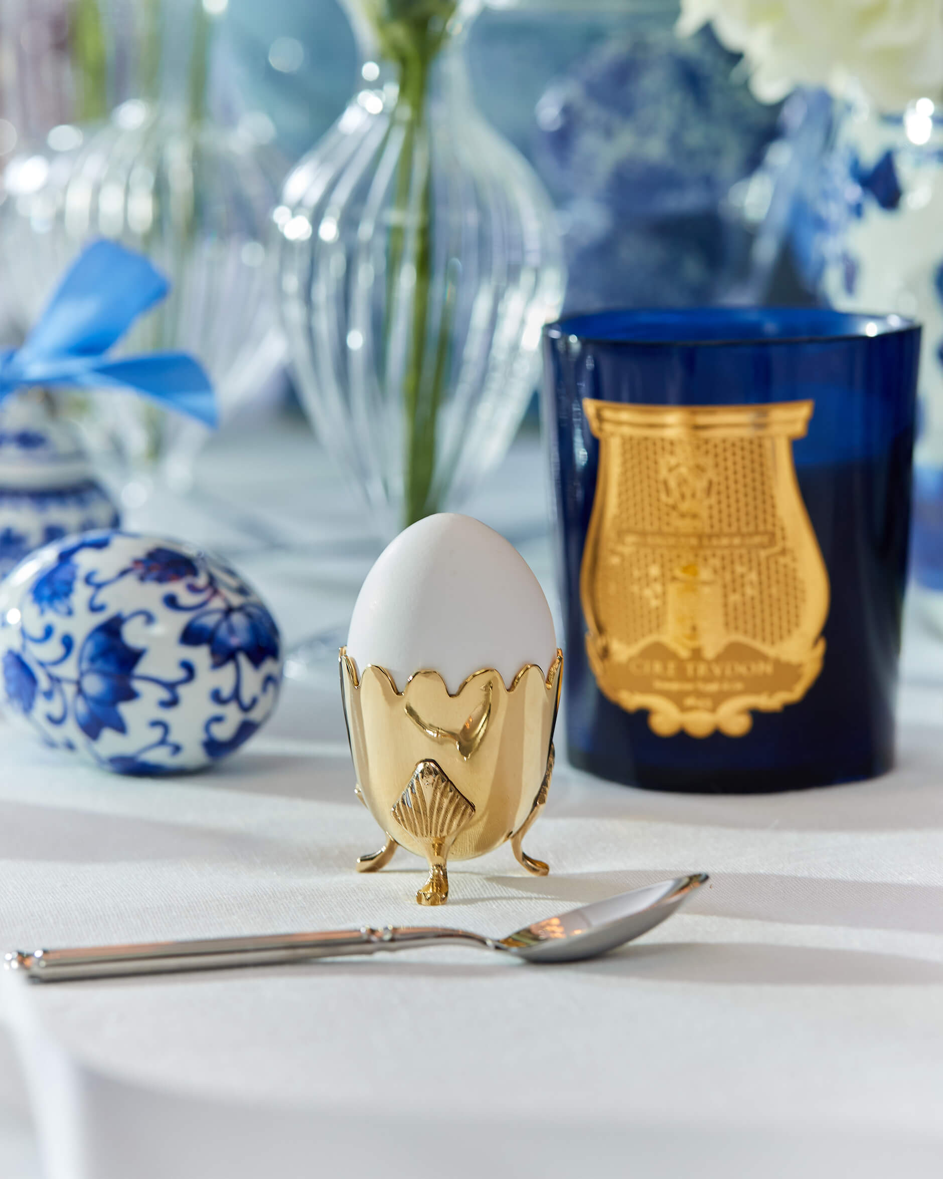 Äggkoppar mässing 4-pack