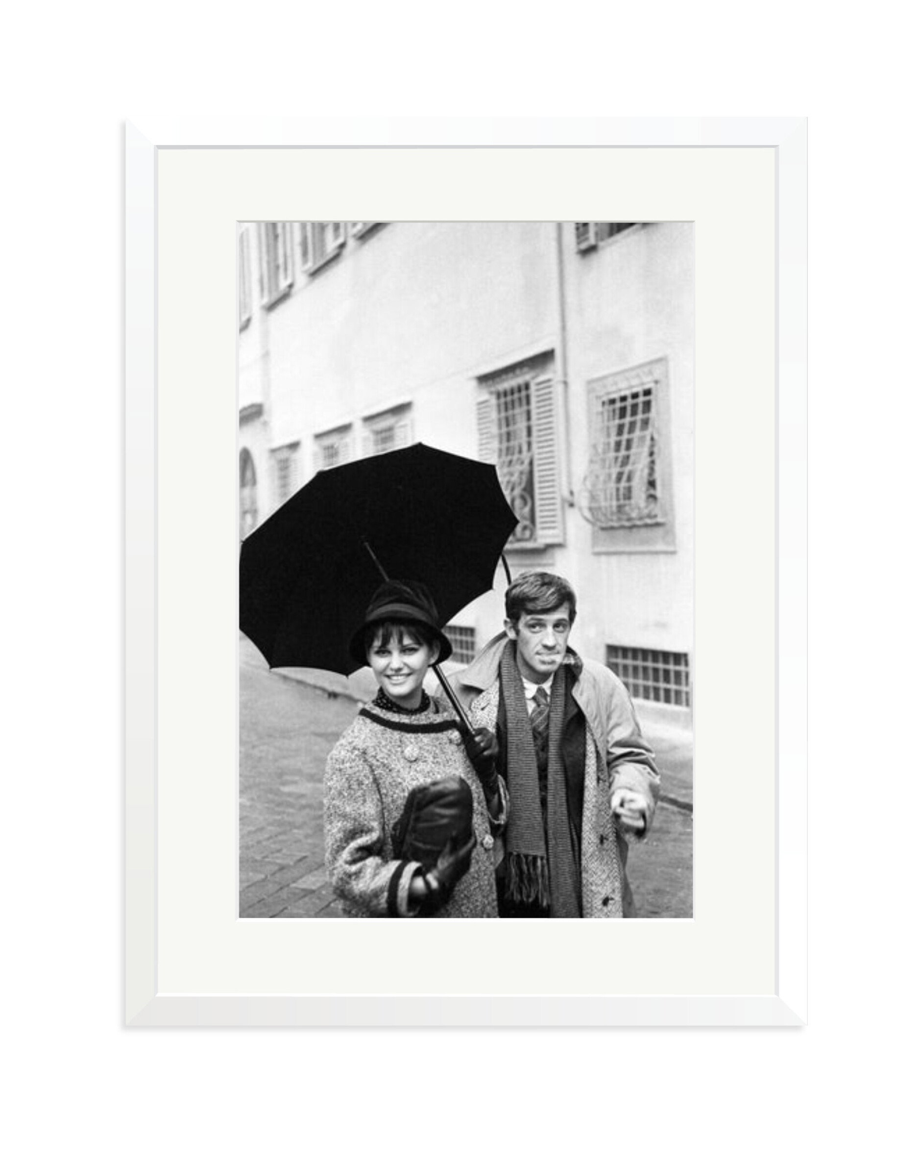 Claudia Cardinale and Jean Paul Belmondo White / XL