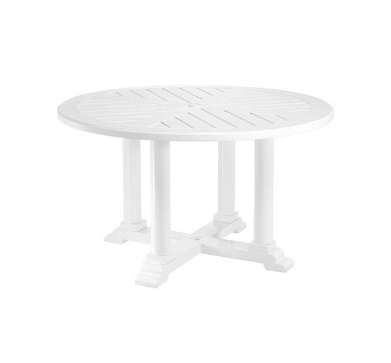 Hvit - Bell Rive spisebord, hvitt, Ø 130