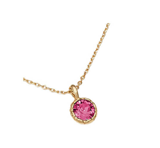 null - Petite Victoria halskæde dark rose