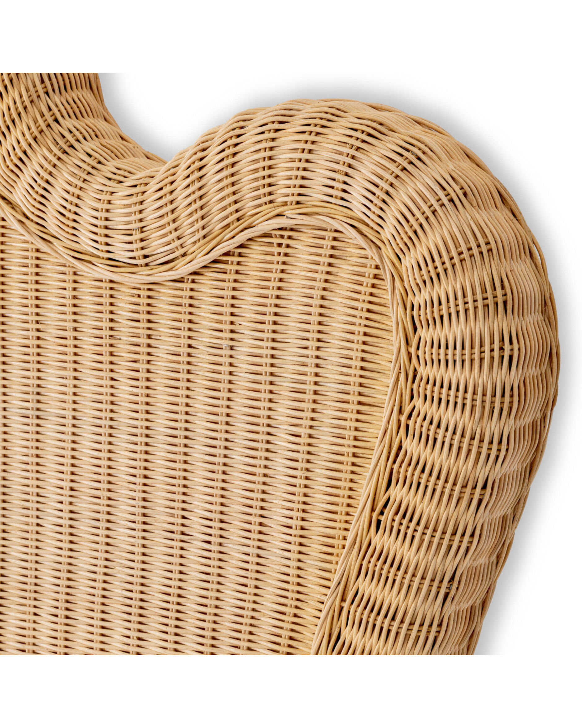 Boudoir hoofdbord van rotan