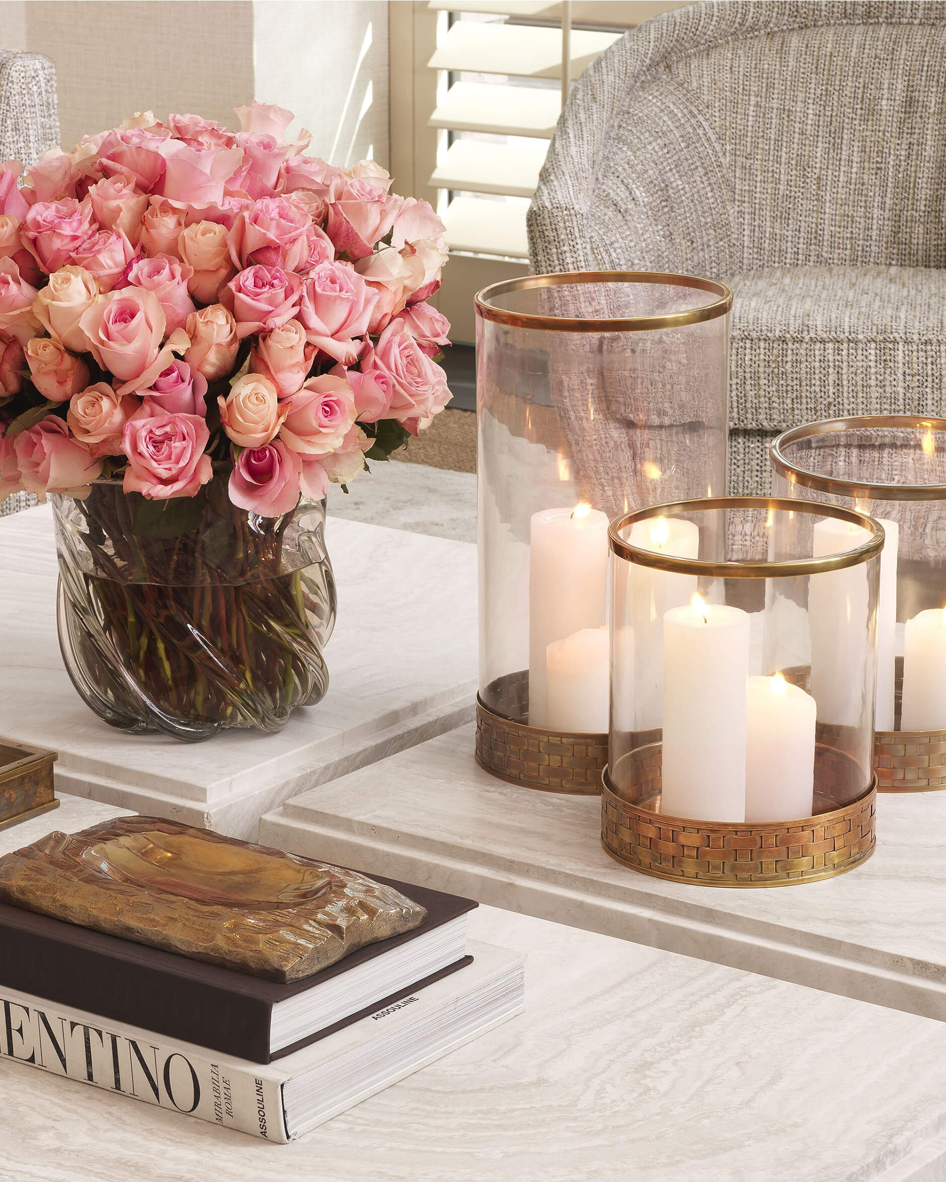 Lausanne lykta antik mässing