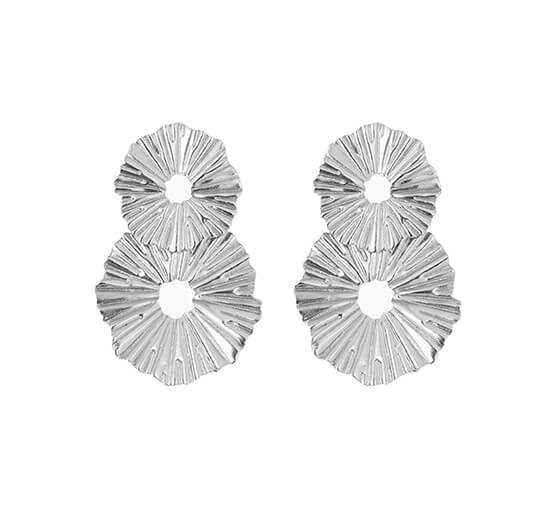 null - Vassia øreringe rhodium