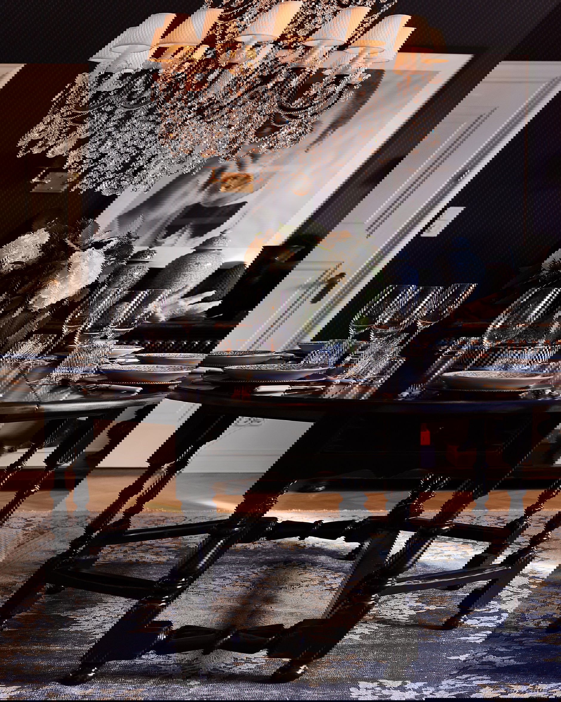 Balmoral matbord svart 200cm