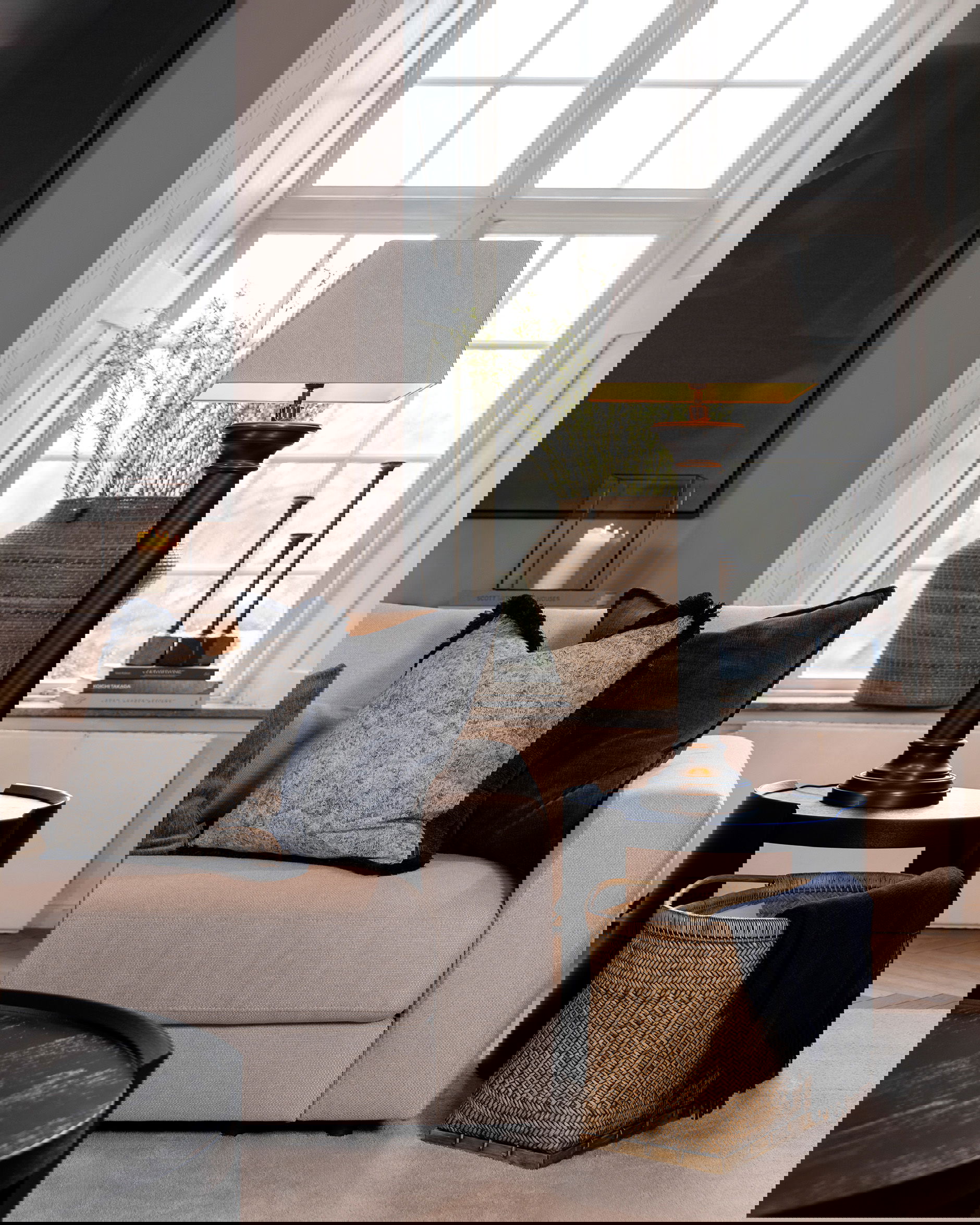 Gabby cushion cover blue