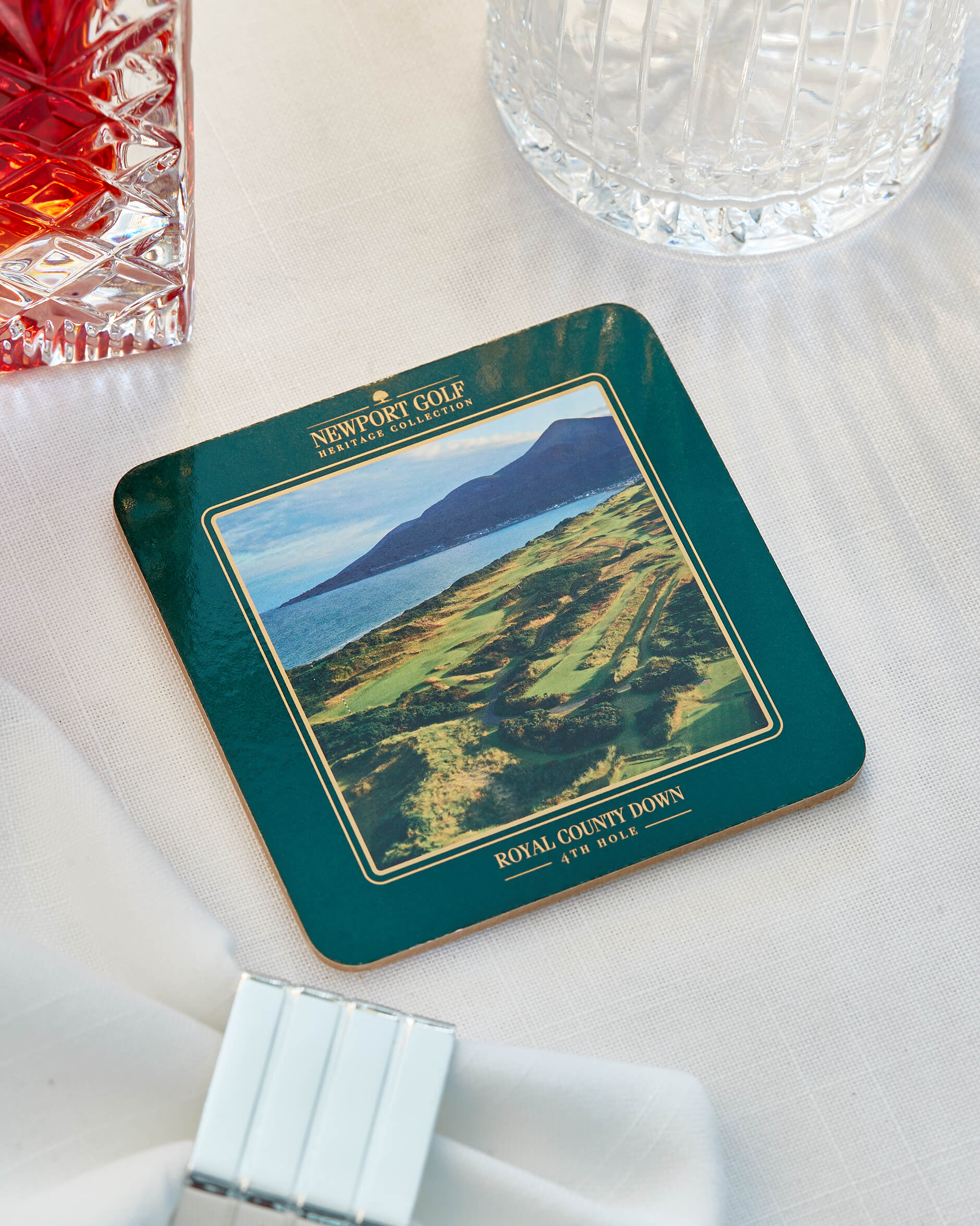 Clubhouse glasunderlägg grön 6-pack