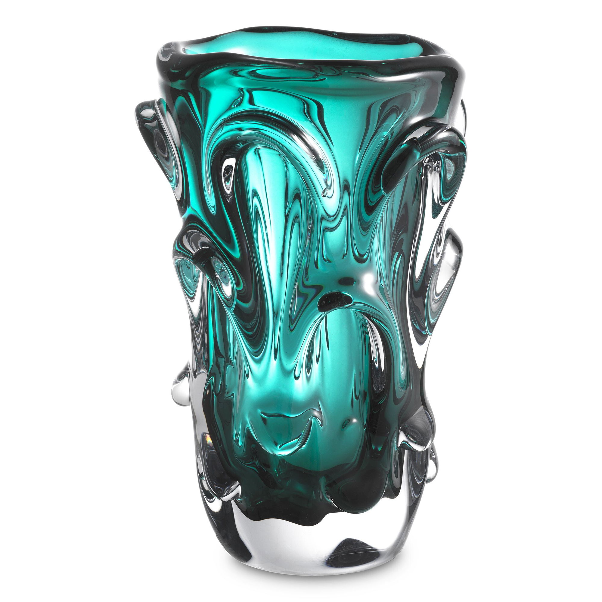 Vase Aila L turquoise OUTLET