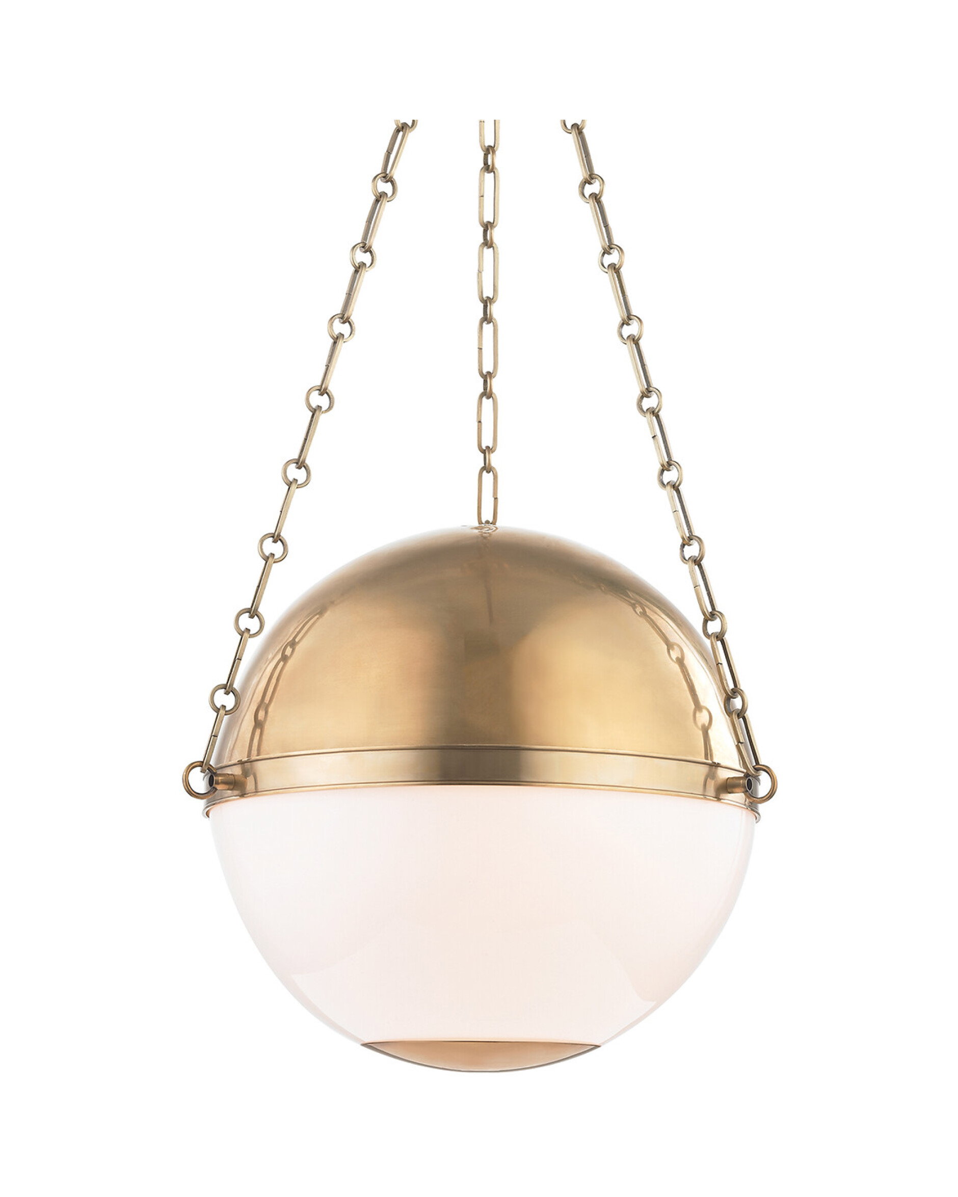 Sphere no.2 taklampe antikk messing
