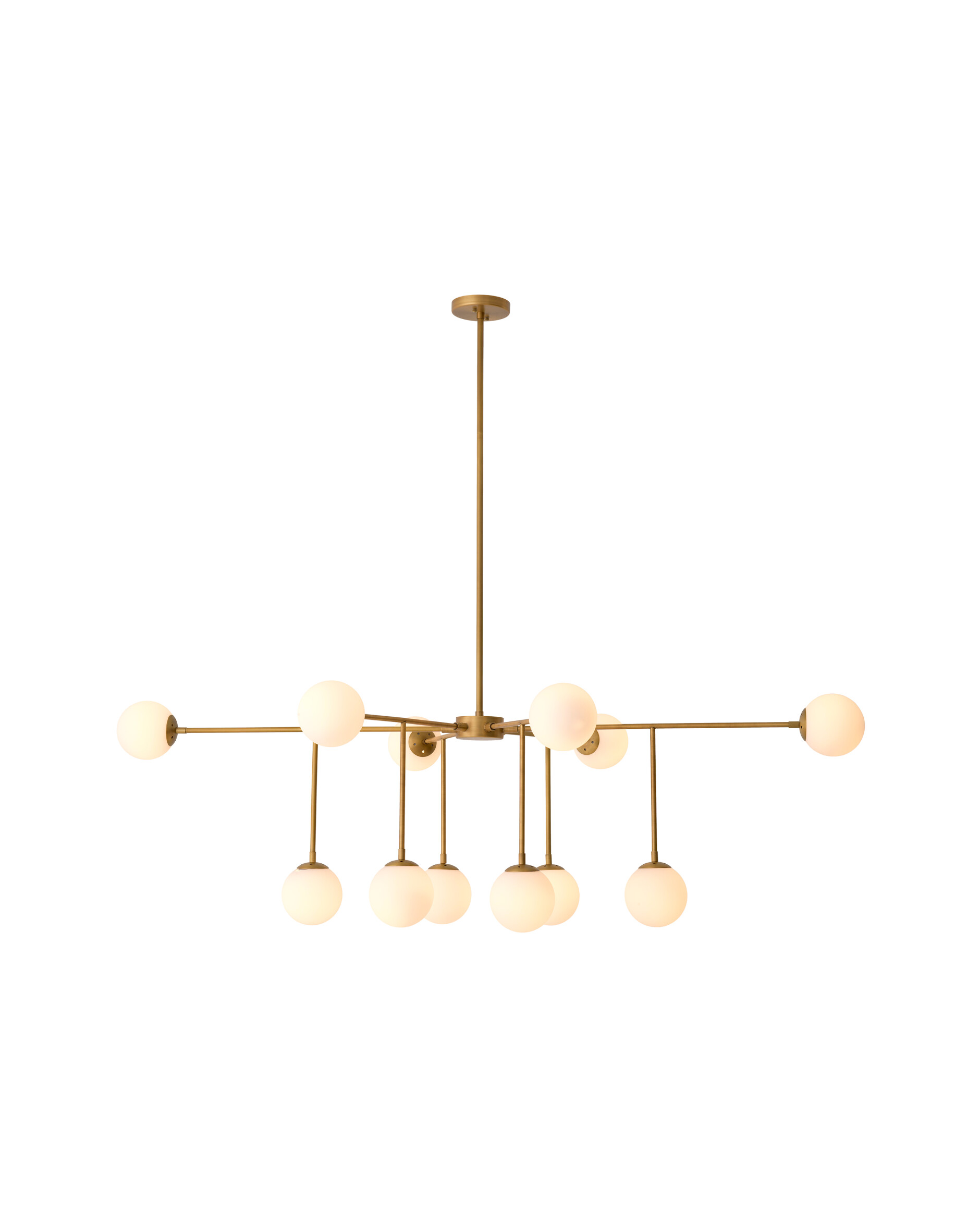 Aram taklampa antik mässing