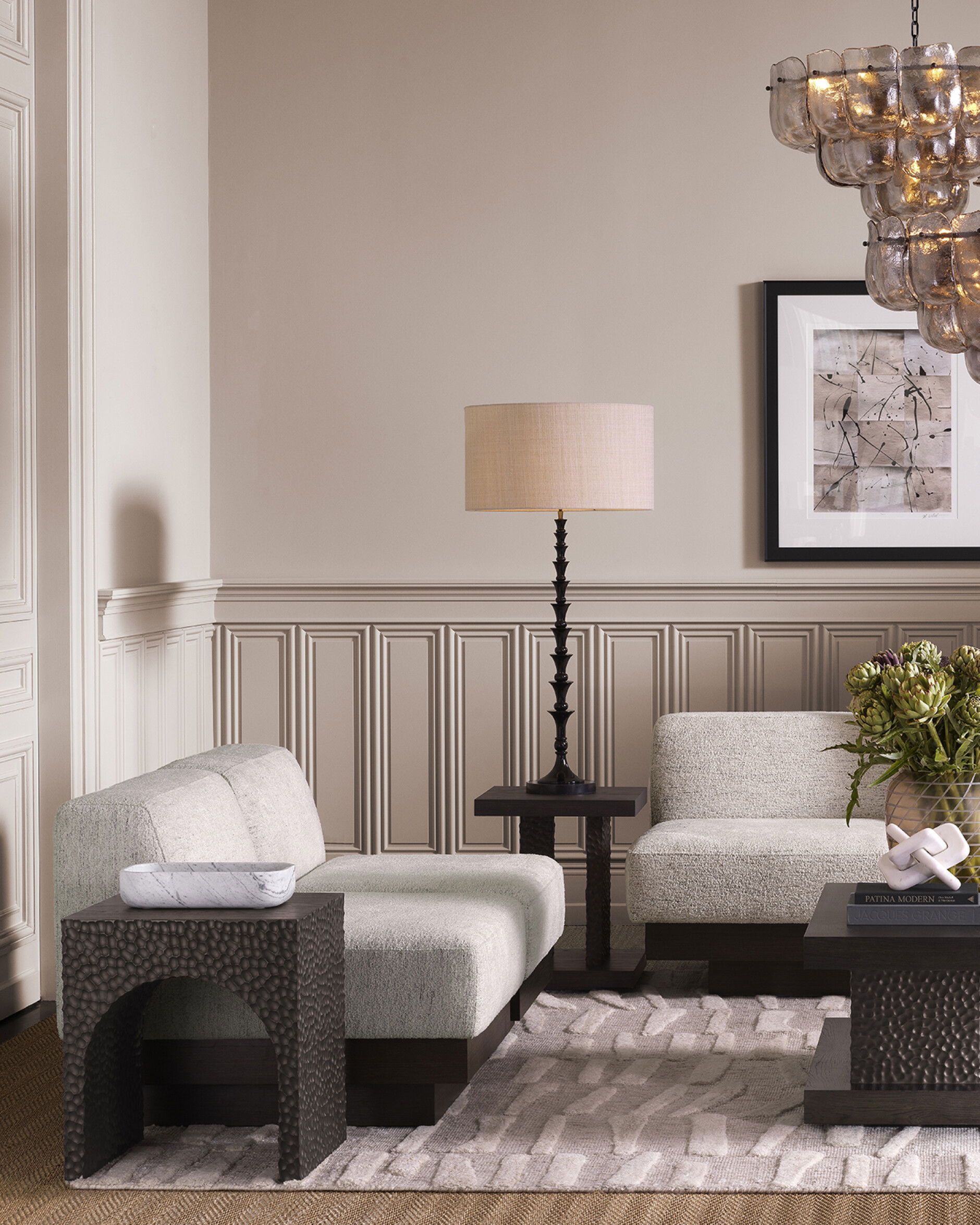 Caldera Side Table Ebony Oak Veneer