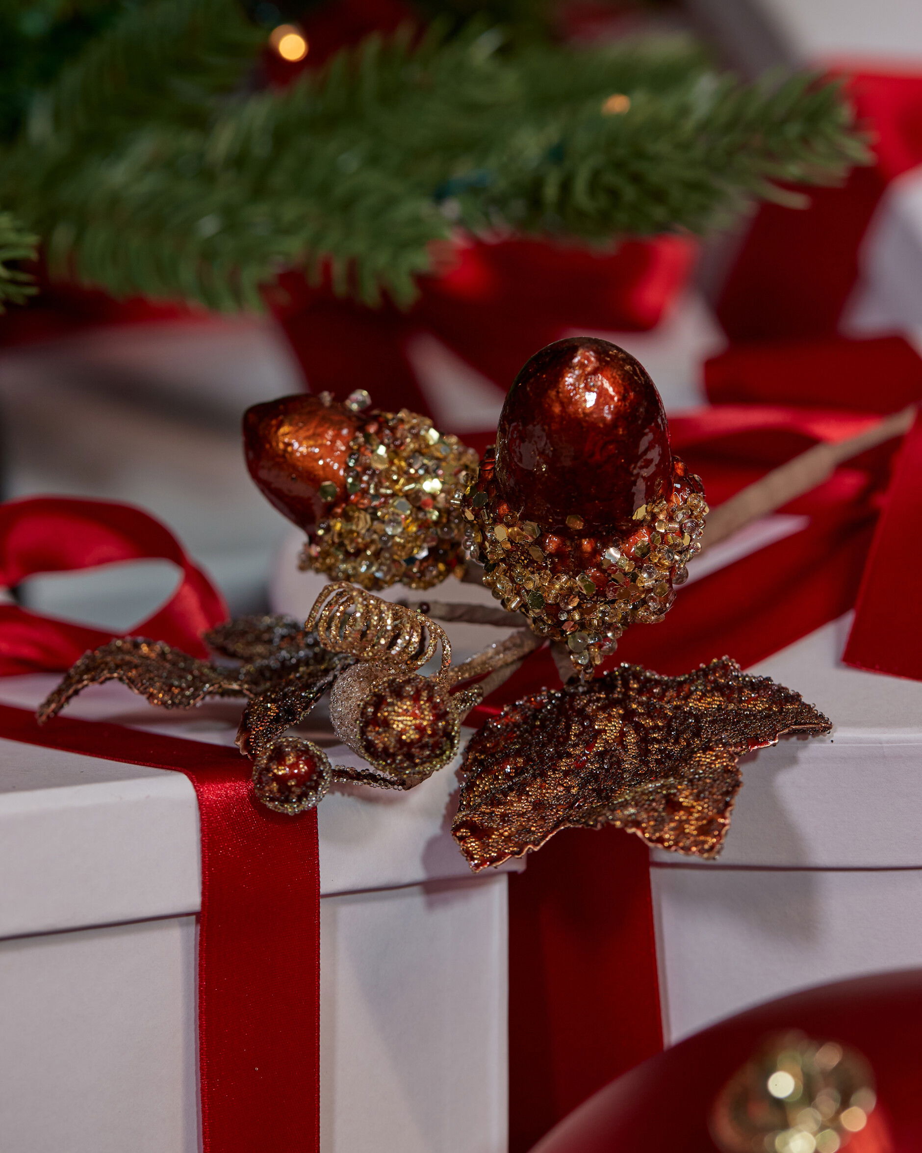 Acorn Decorative Branch Brown