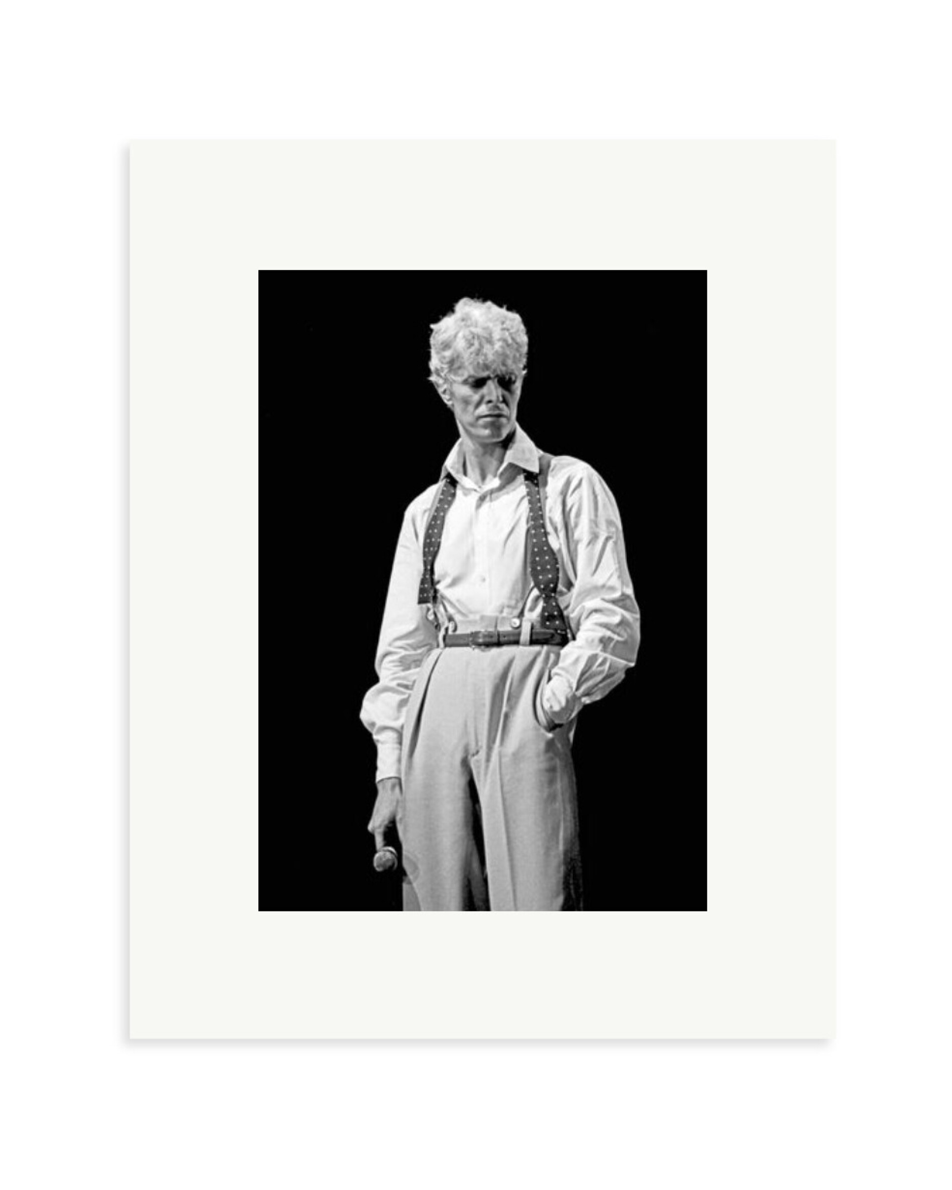 David Bowie 1983 Black and White Print Only / Small