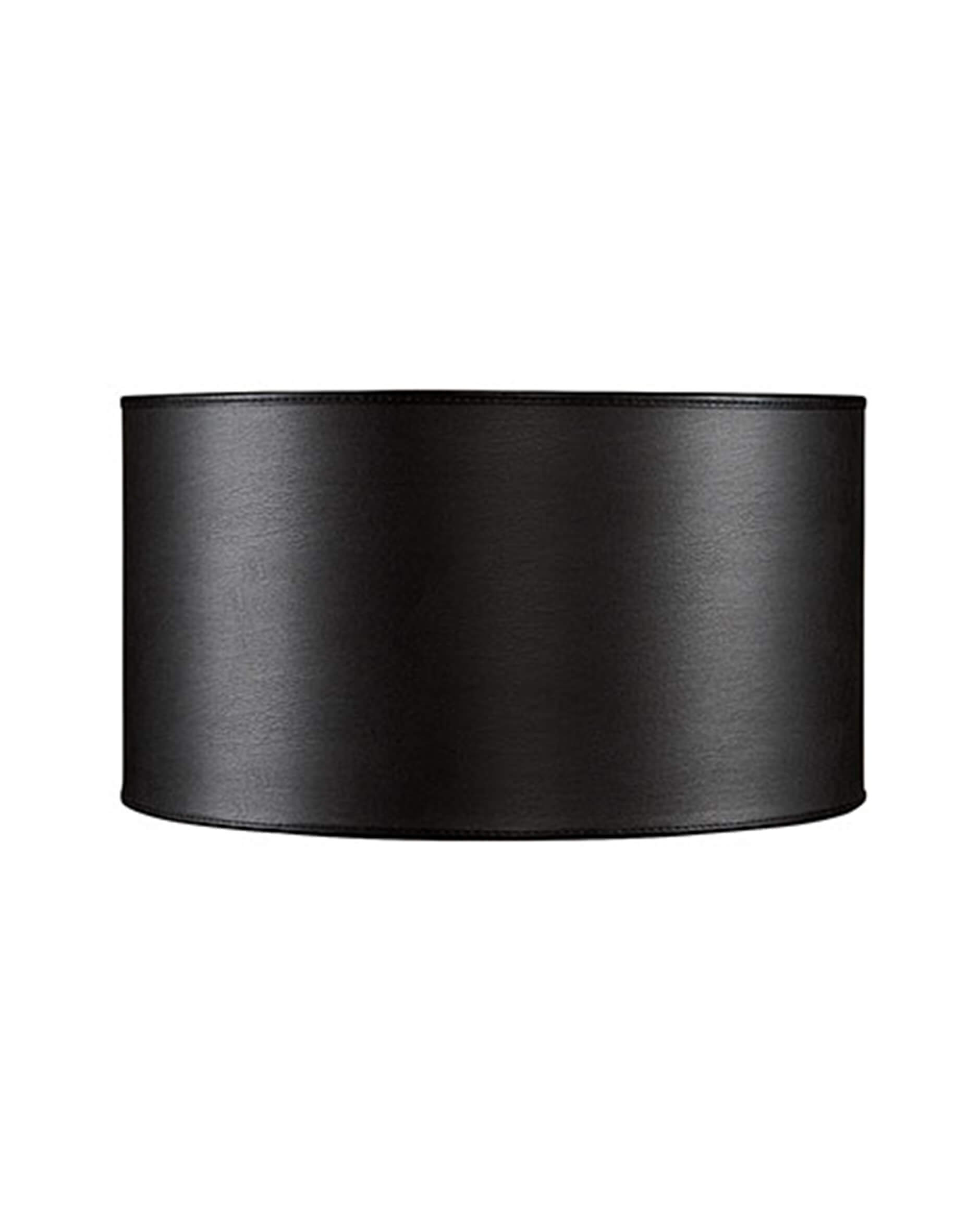 Cylinder lampskärm Leather ebony