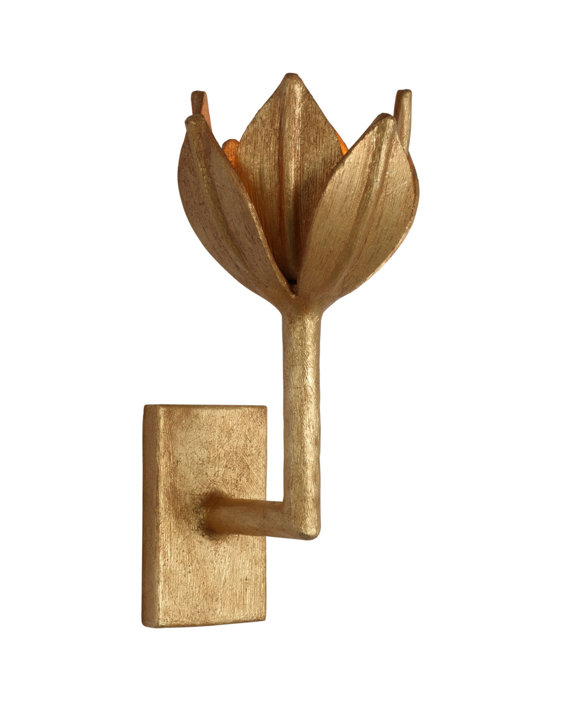 Alberto Small Sconce Antique Gold Leaf