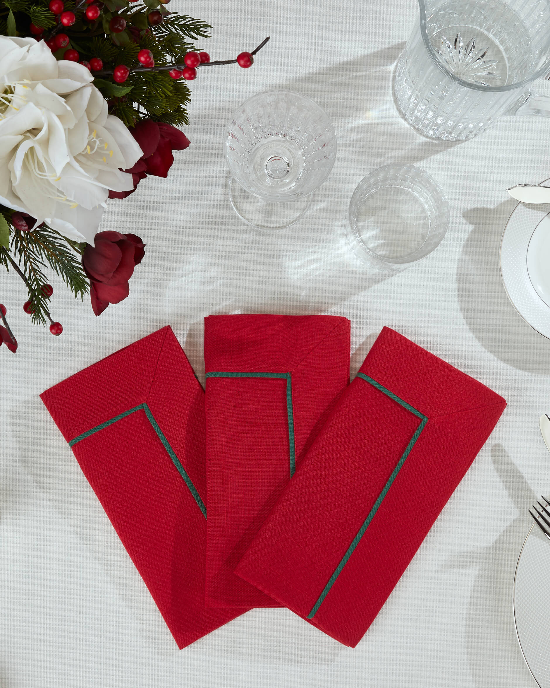 Castleford lautasliina punainen