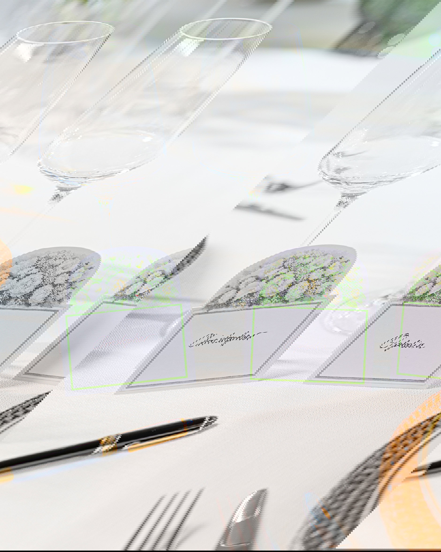 Ivory Bloom placeringskort 8-pack