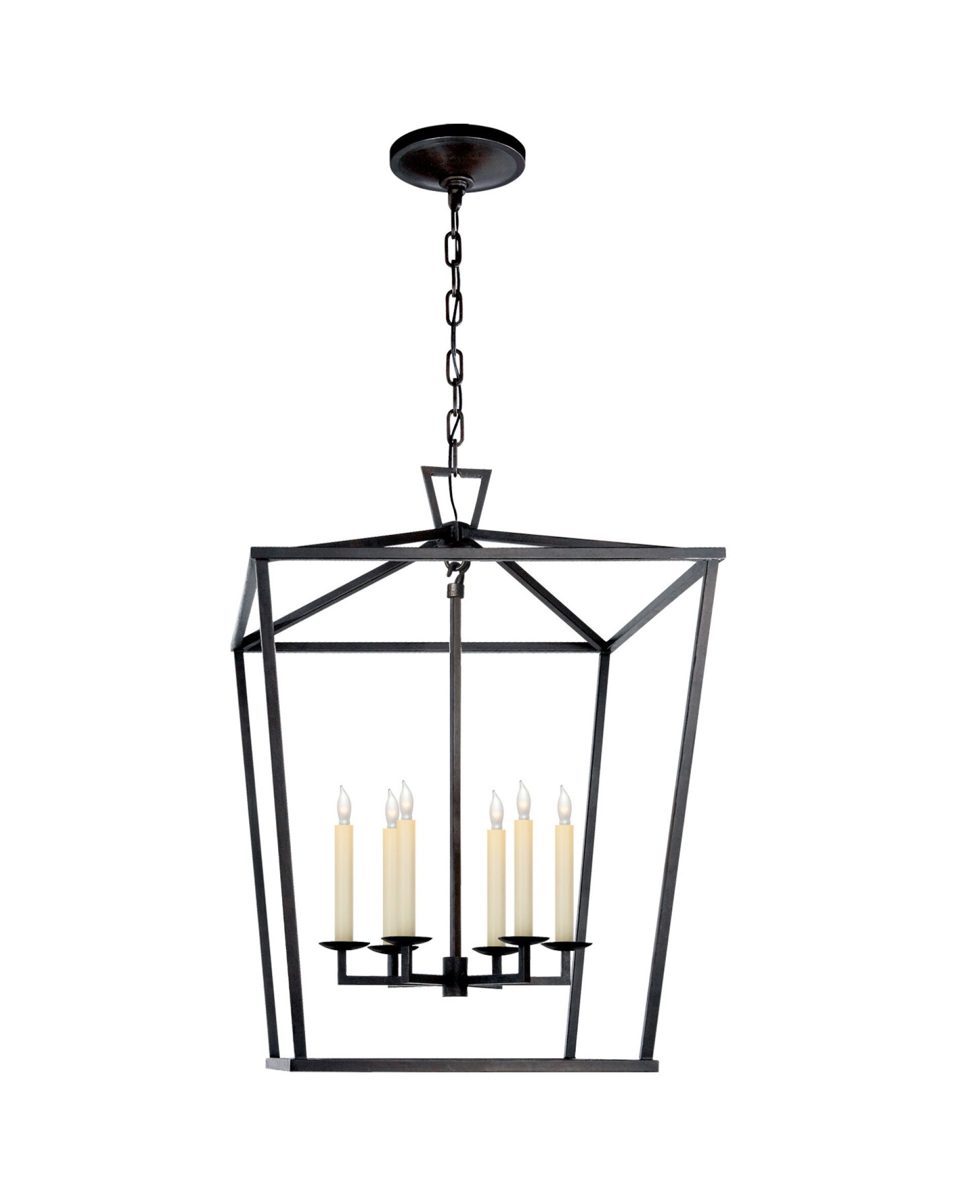 Darlana Large Lantern Aged Iron