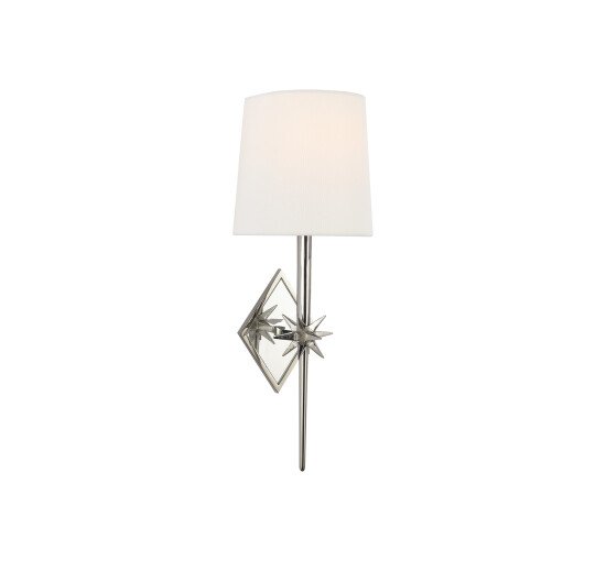 null - Etoile Sconce Polished Nickel/Linen