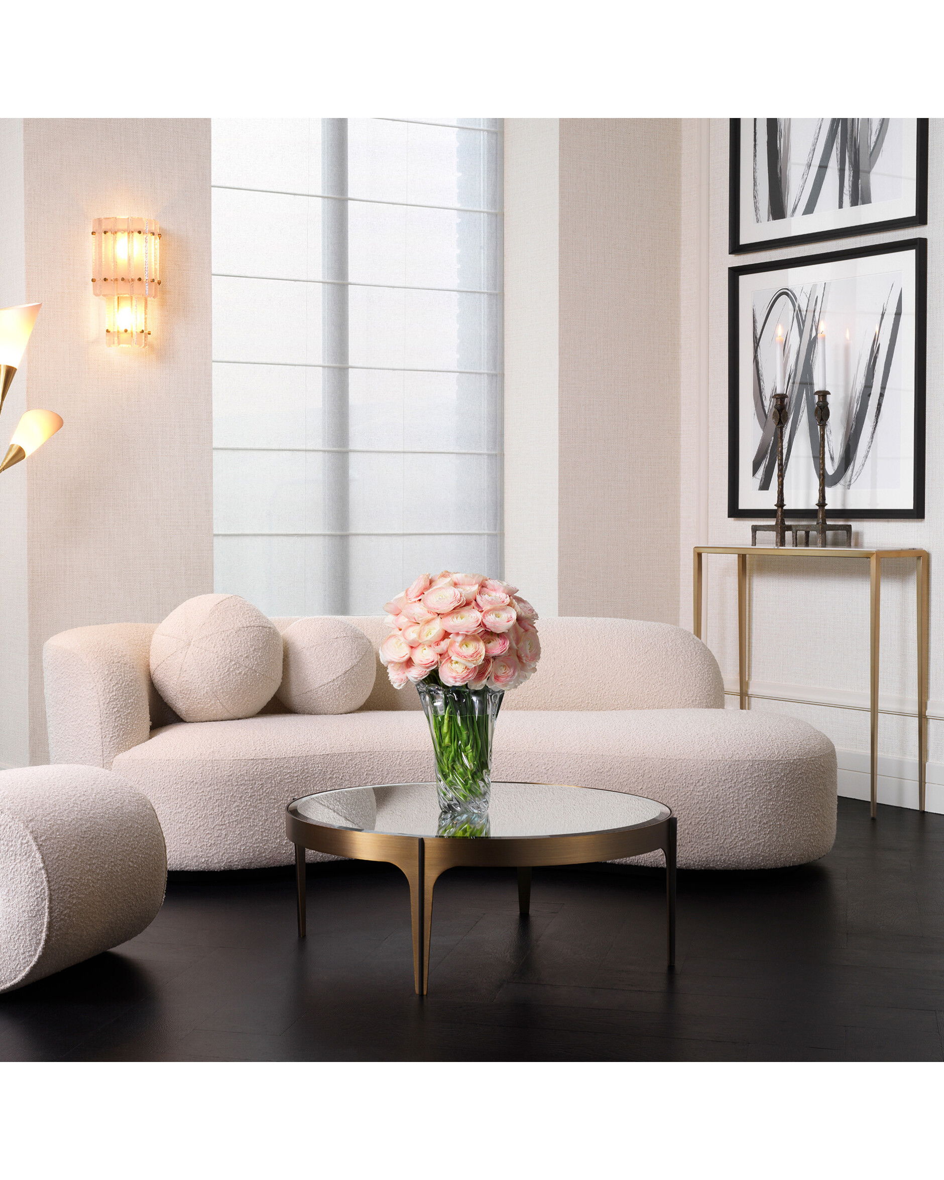 Morten bank Bouclé cream