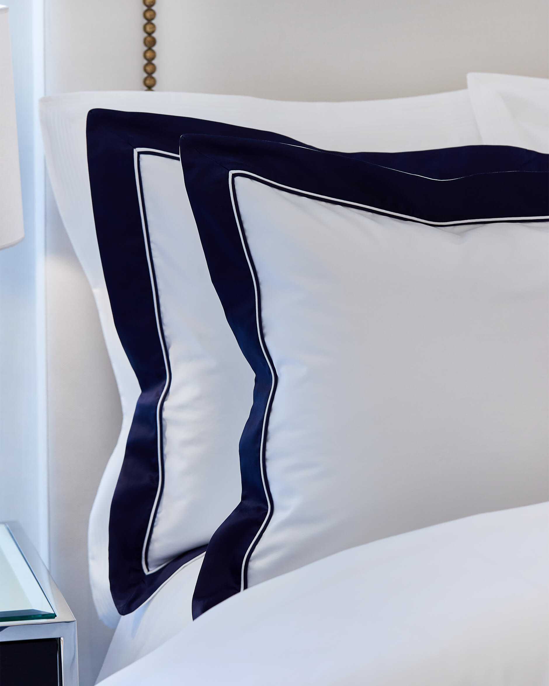 Como örngott vit/blå