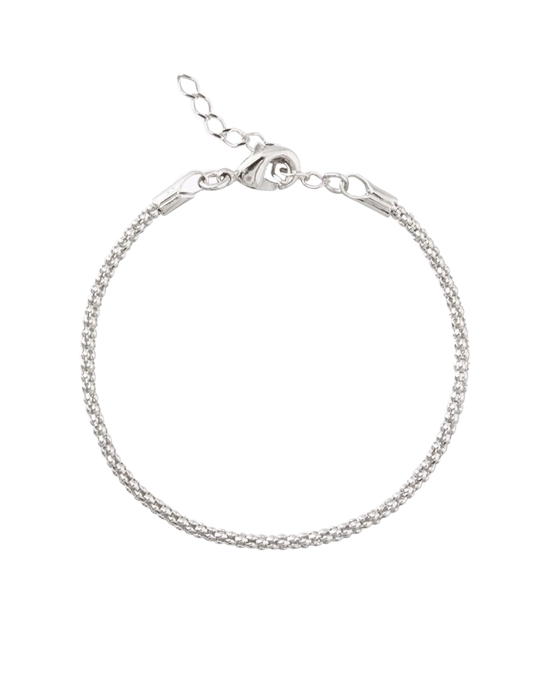 Petite Rope Bracelet Rhodium