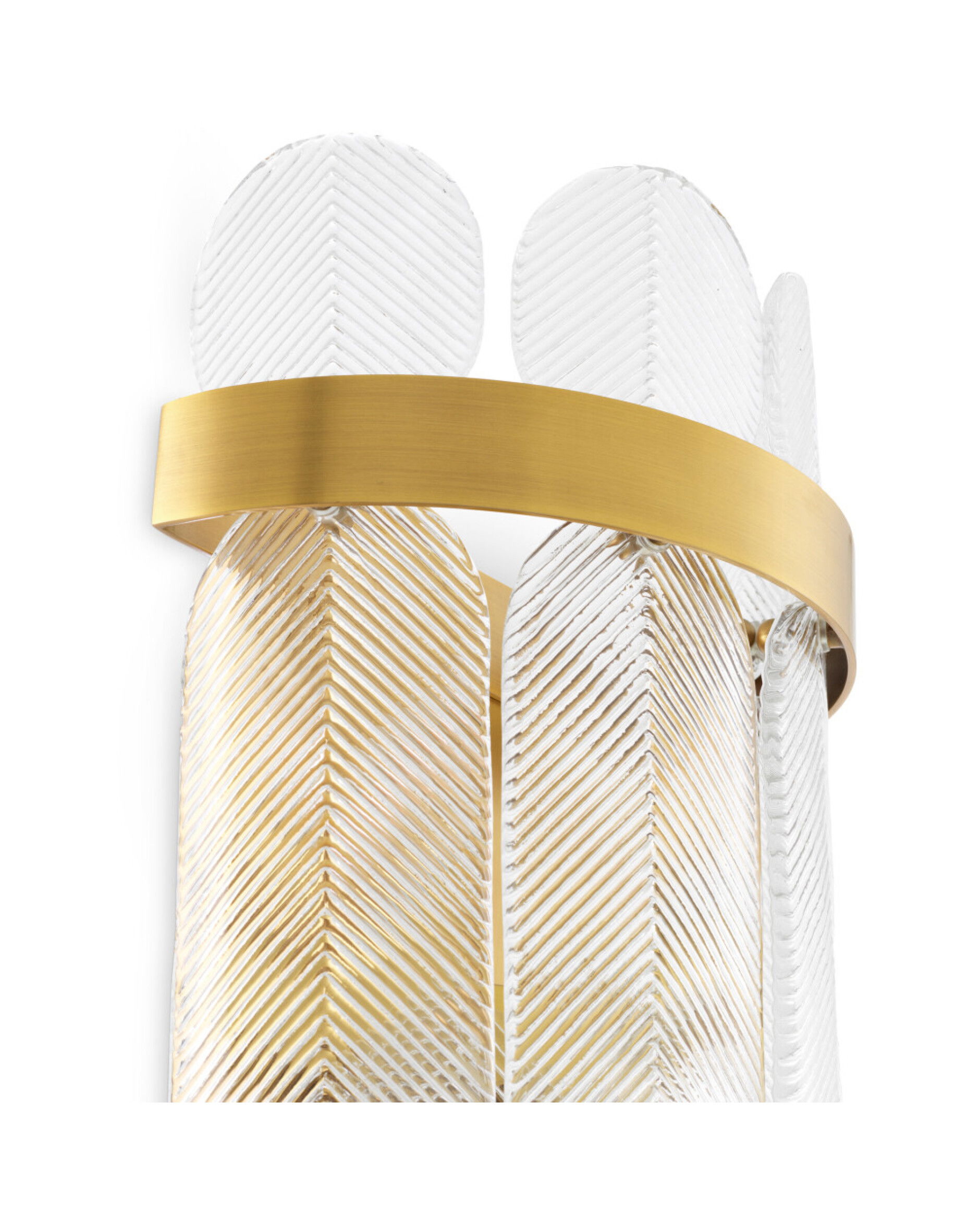 Erika wandlamp antiek messing