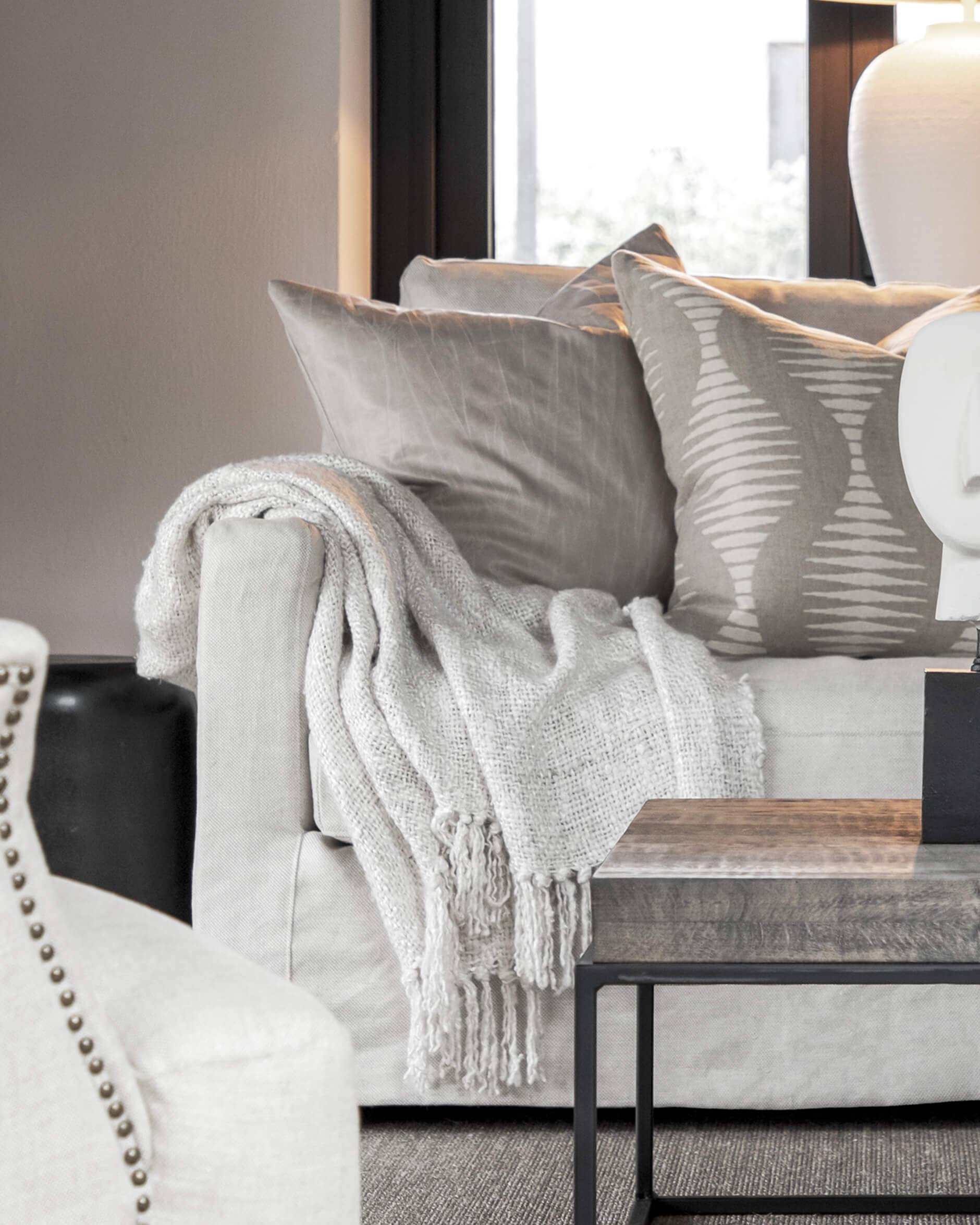 Massimo Throw Off-white OUTLET