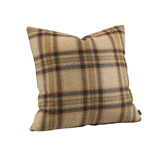 null - Glensdale Check Cushion Cover Denim