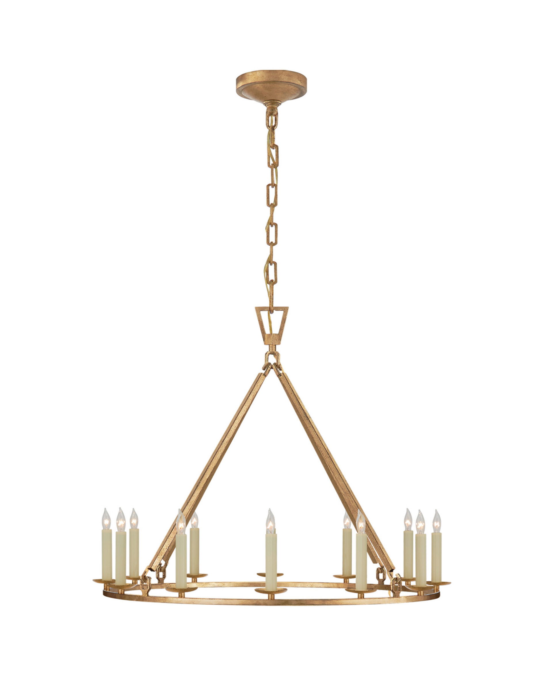 Darlana taklampa rund Gilded Iron M