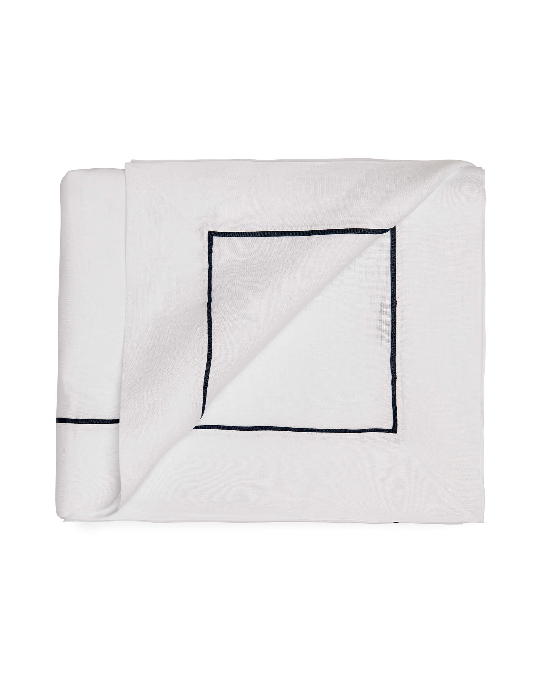 Avenue bordsduk vit/blå