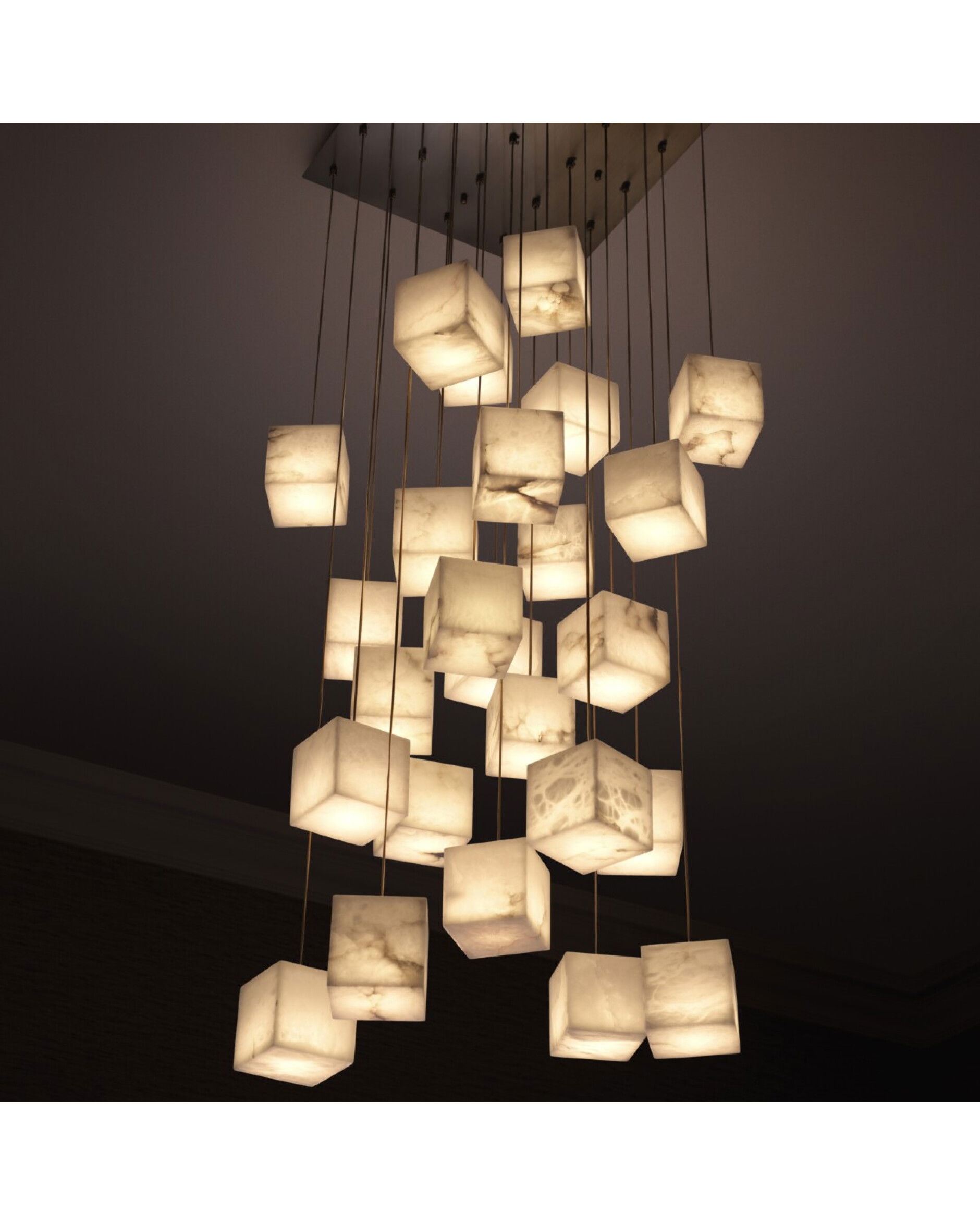 Duboce Chandelier Vintage Brass