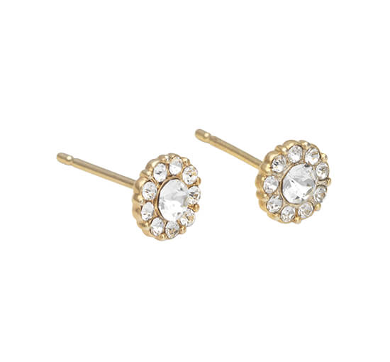 Gold - Petite Miss Sofia Earrings Crystal