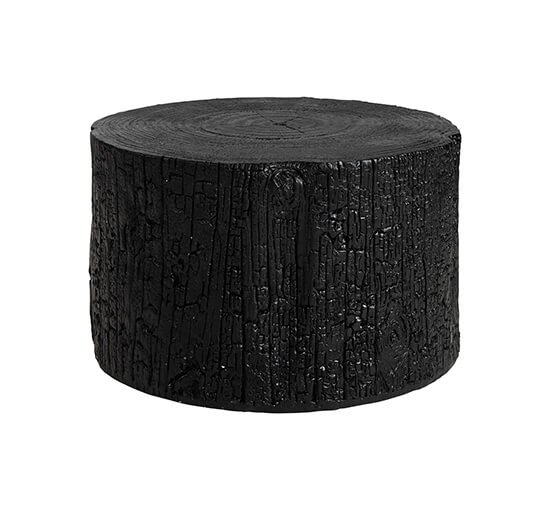 Timber sidobord metal black