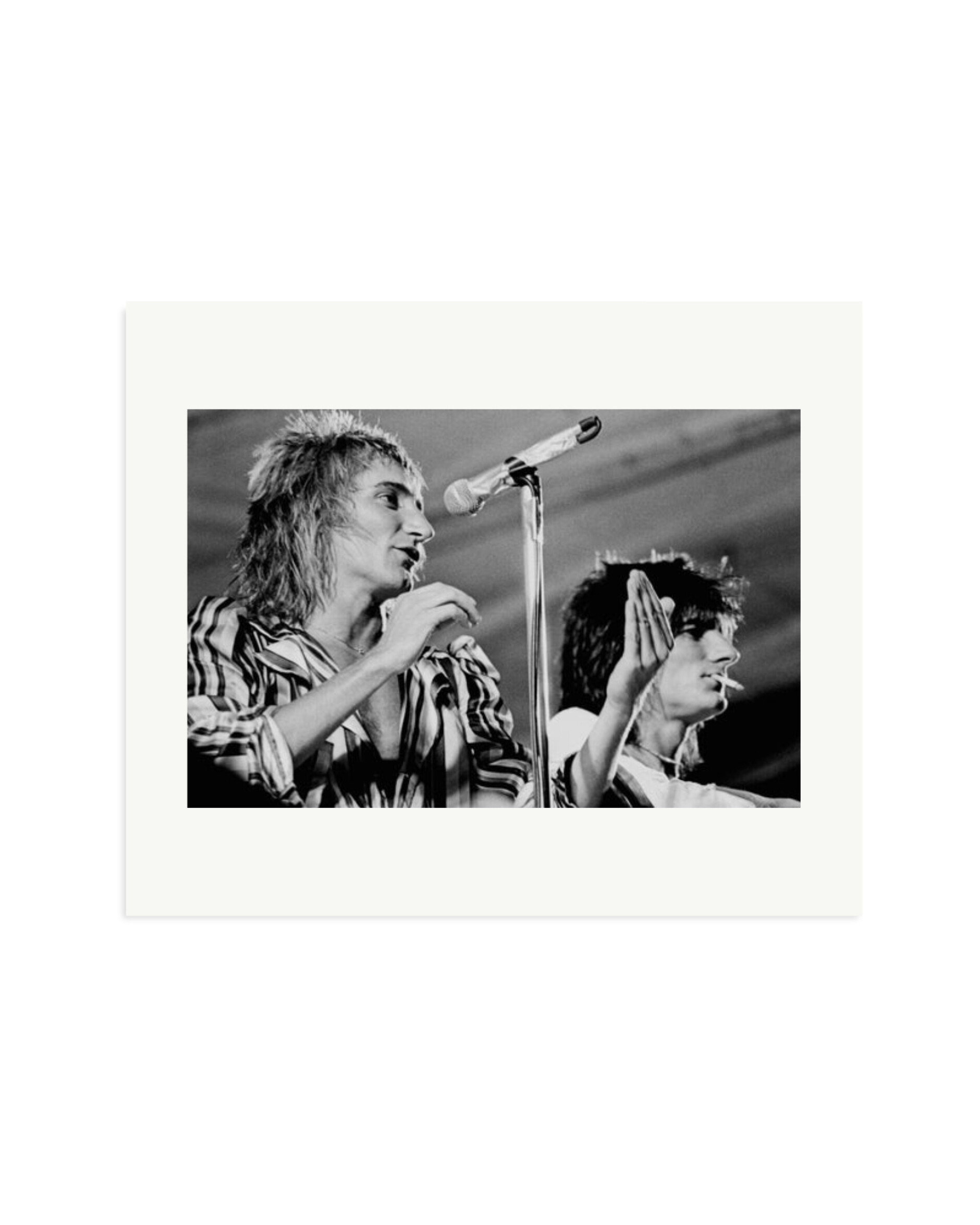 Rod Stewart & Ron Wood 1975 Print Only / Large