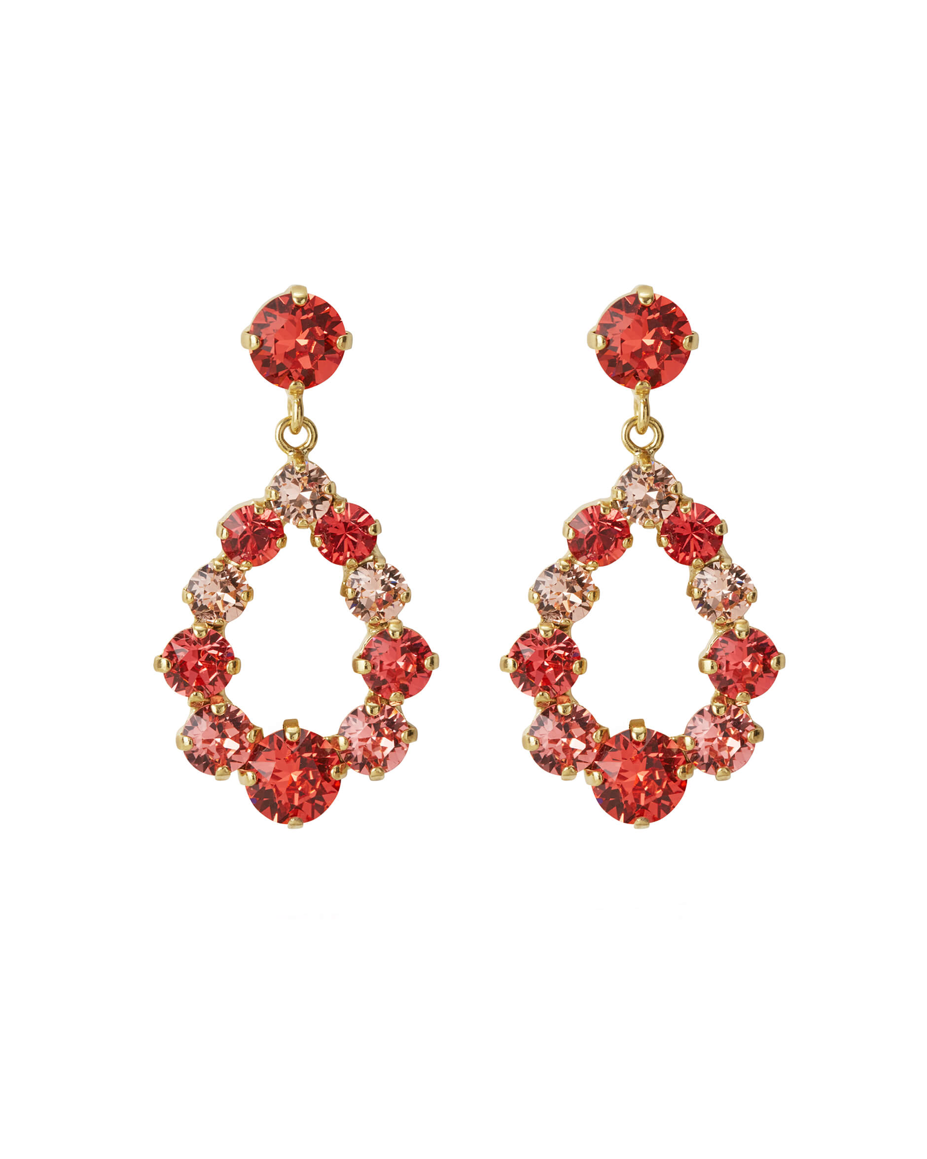 Mini Delia Earrings Peach Combo