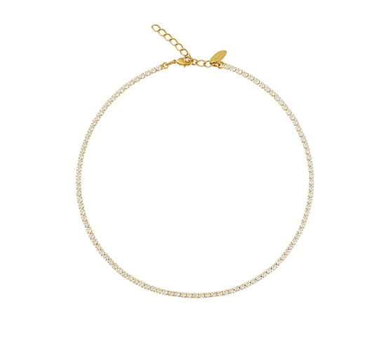 Gold - Mini Zara Necklace Crystal