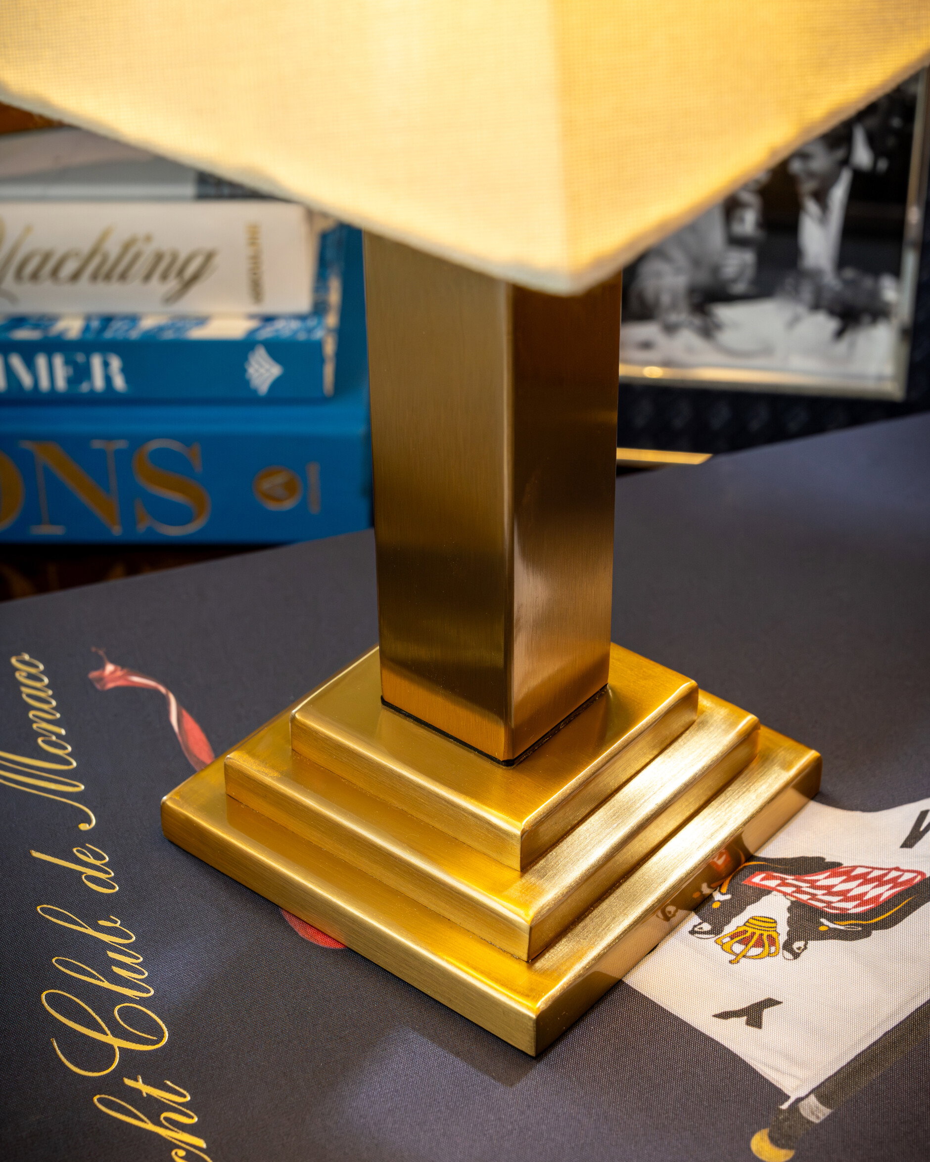 Charles Portable Table Lamp Vintage Brass